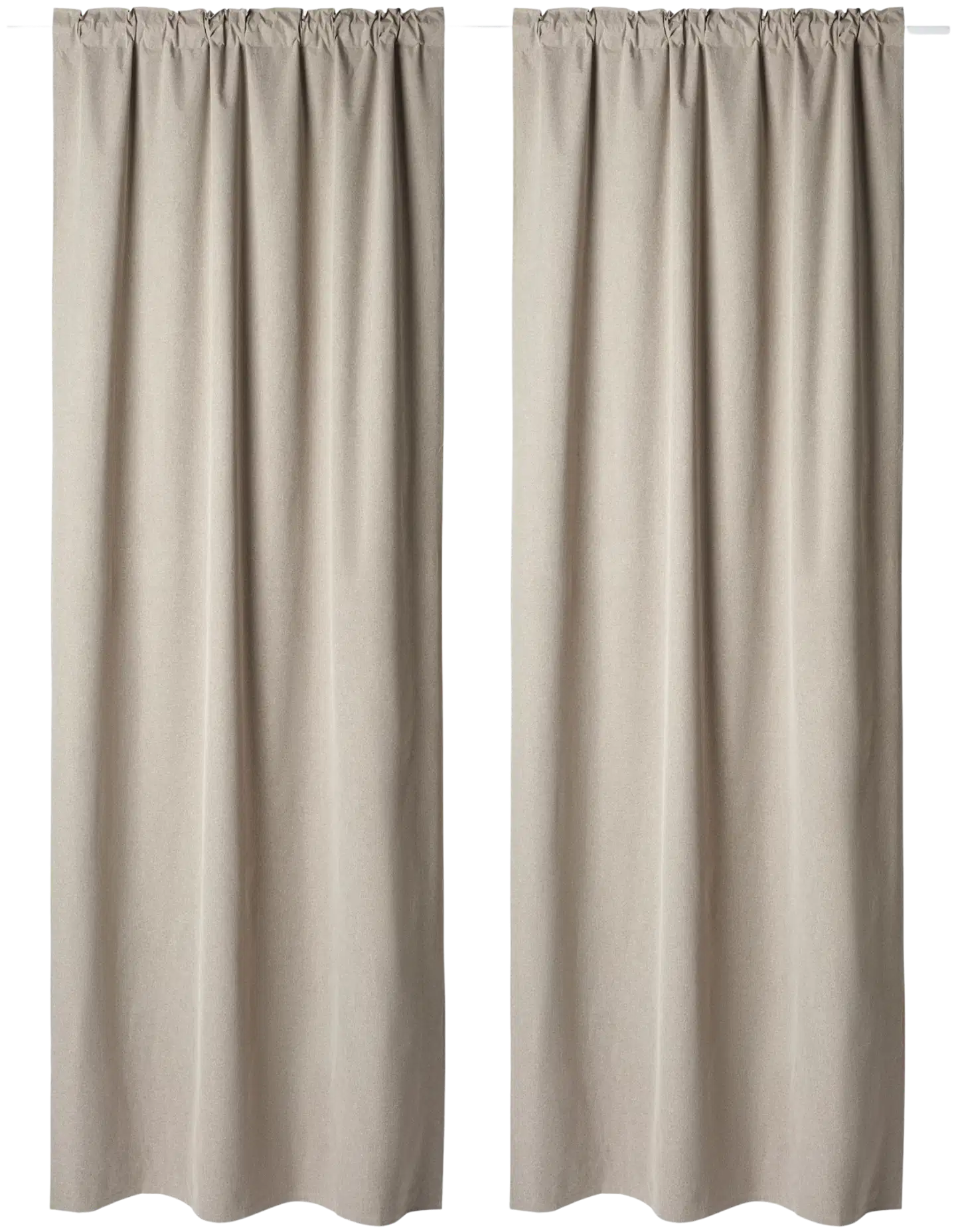 Åhléns Home pimennysverho INES 135x250cm 2 kpl beige - 1