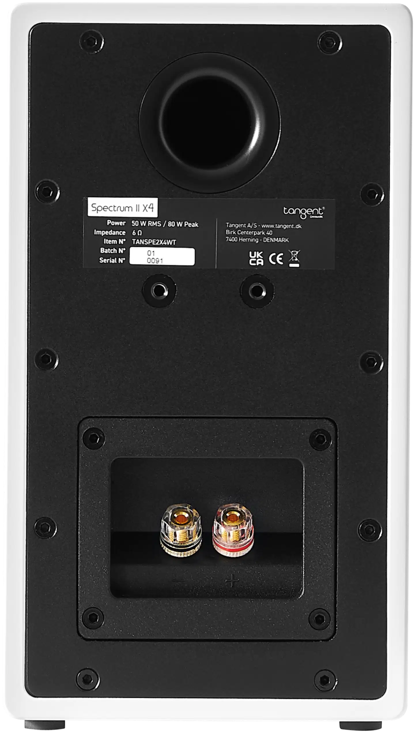 Tangent hyllykaiutinpari spectrum x4 valkoinen - 4