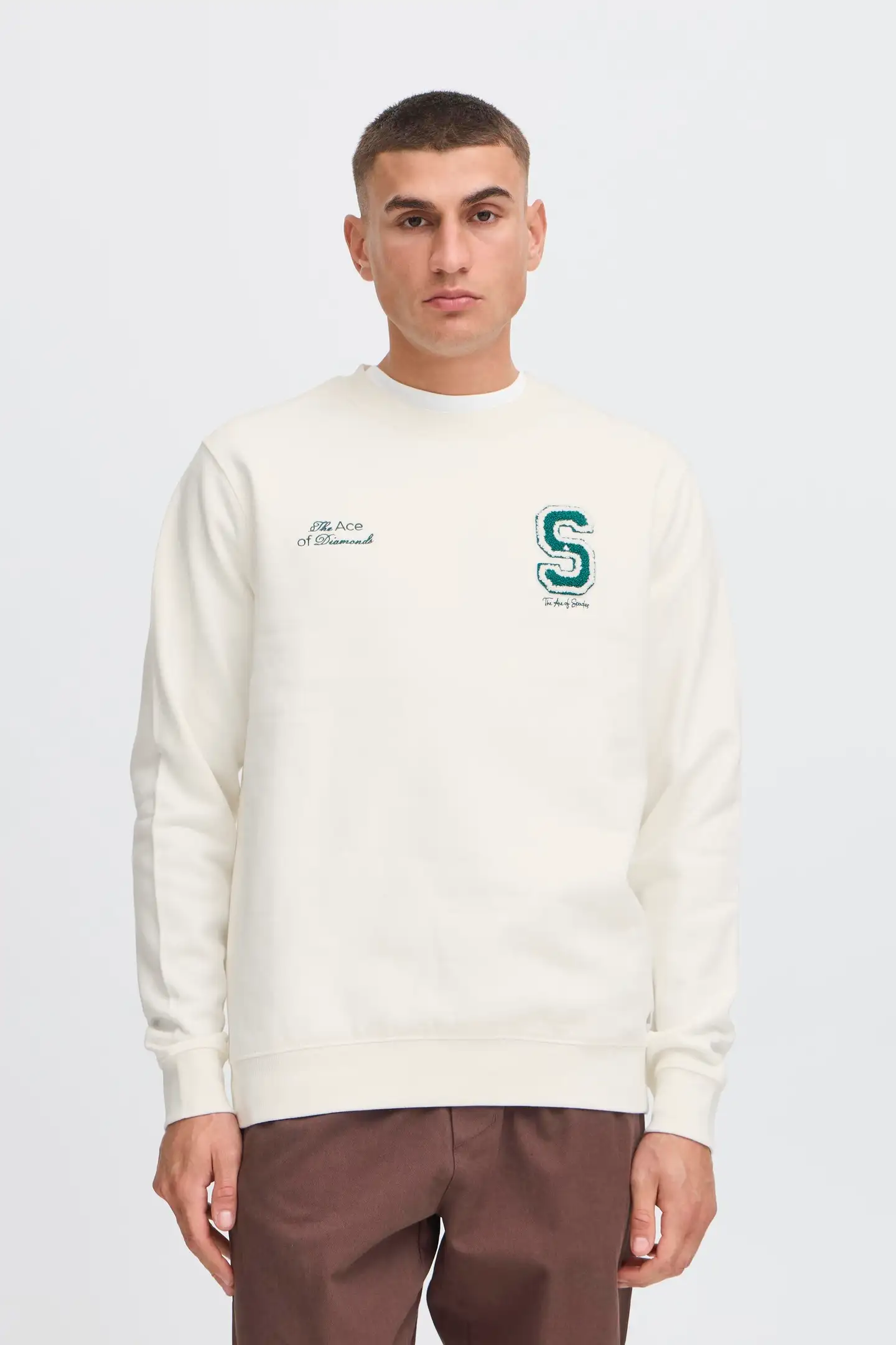 Solid miesten collegepusero SDRidley - Off white - 4
