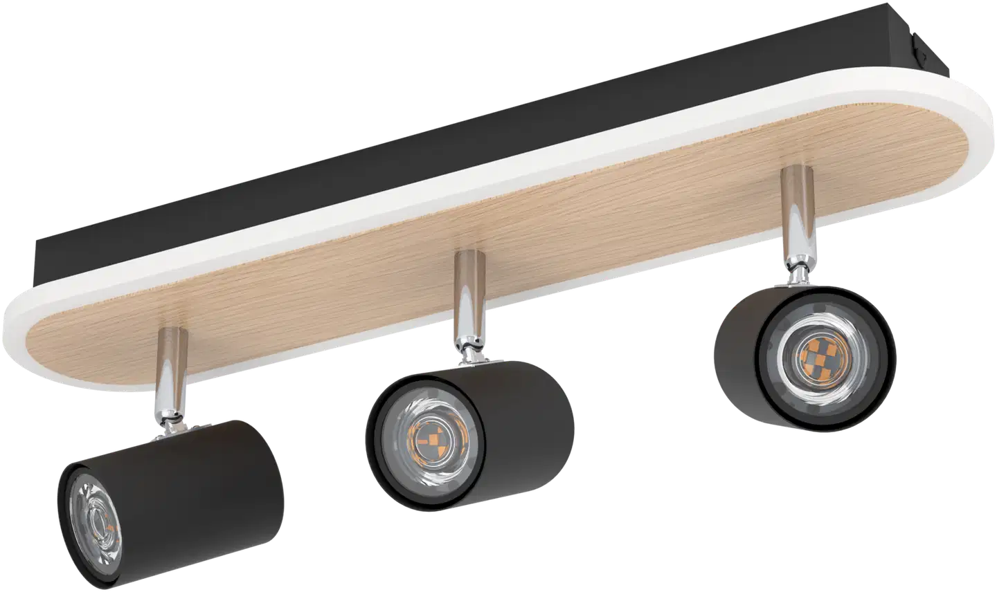 EGLO Kattovalaisin 3-os Rimbocchi musta - 1