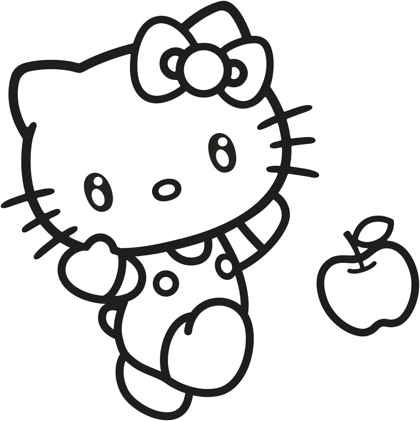 Comansi ikkunavärisetti Hello Kitty Sticker Art - 3