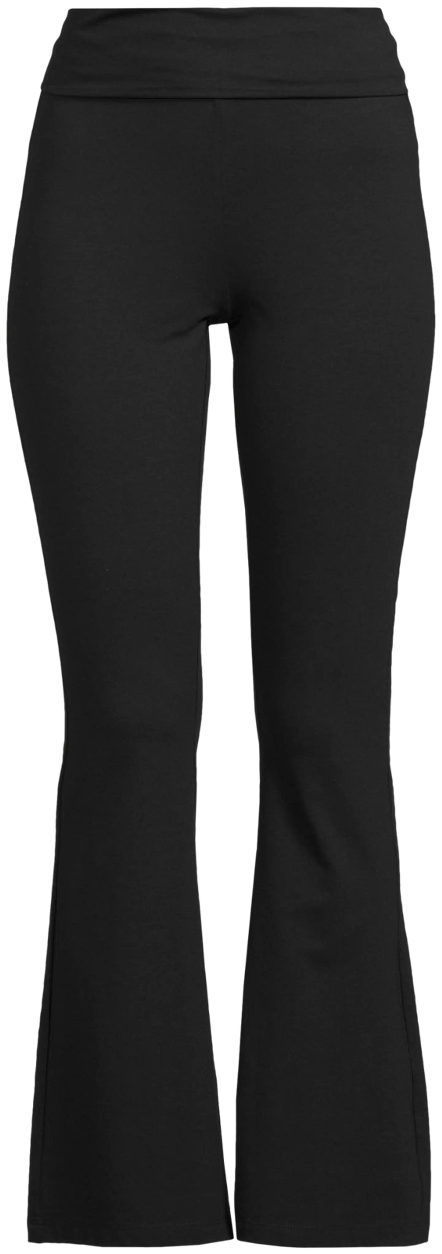 House naisten flare leg trikoohousut Betsy - Black - 2