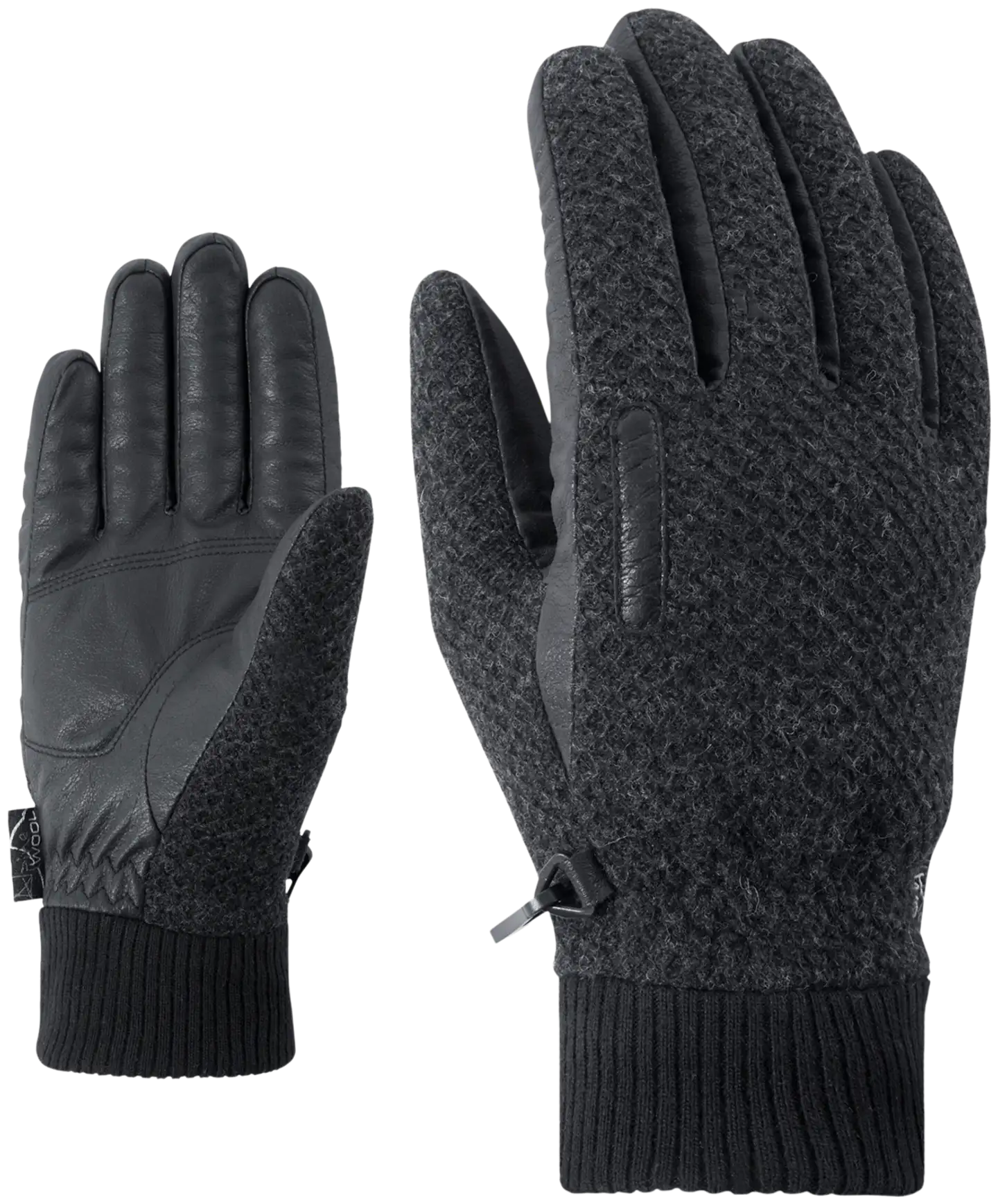 Ziener Iruk-Z miesten sormikkaat - dark melange - 1