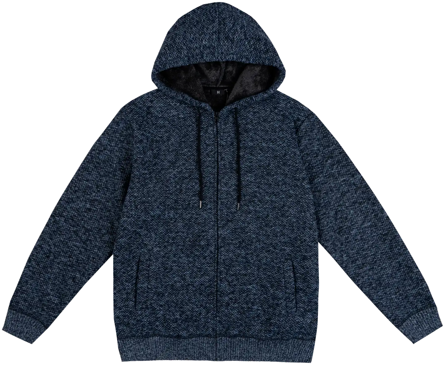 House miesten karvavuorillinen neuletakki 195H382506 - blue w/grey lining - 1