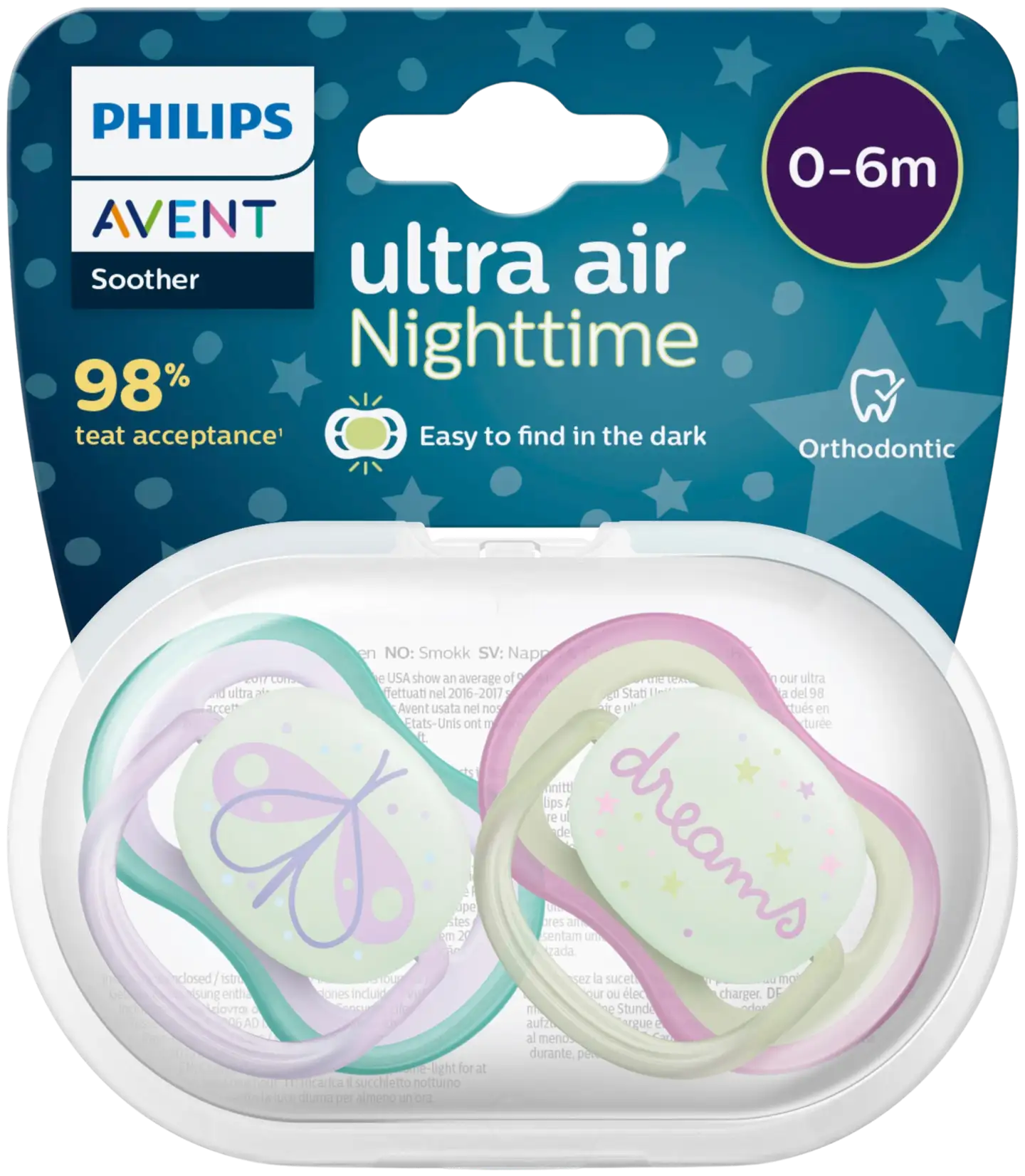 Philips Avent Ultra Air Night tutti 0-6kk, 2 kpl - 2