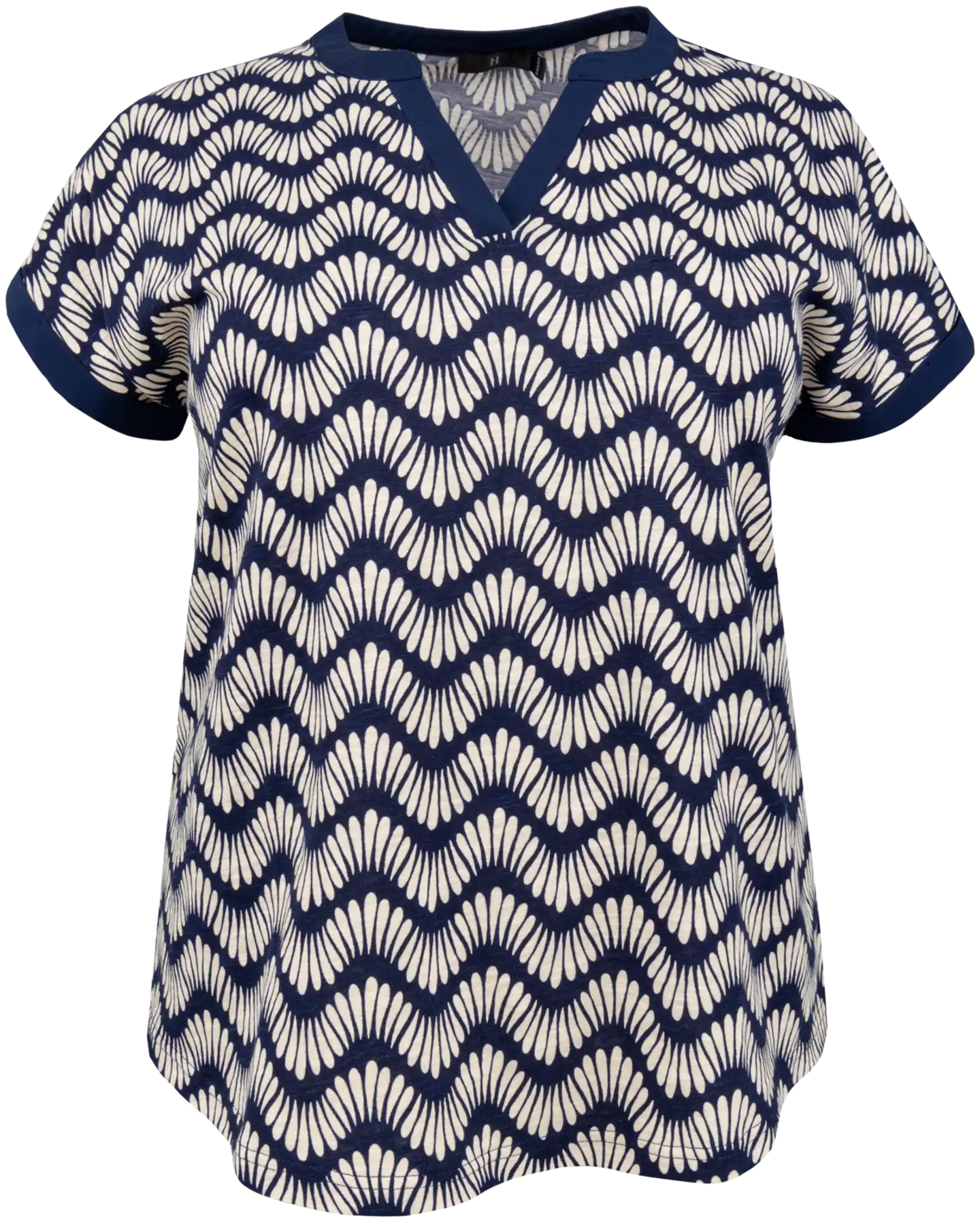 House naisten trikootoppi 213HP03114, D-mitoitus - Navy aop - 1