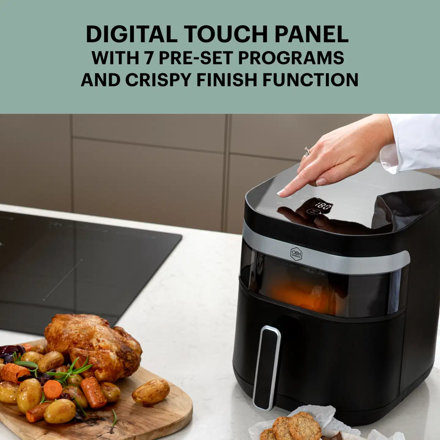 OBH Nordica Easy Fry Infrared air fryer 7 l, musta AG8328N0 - 7