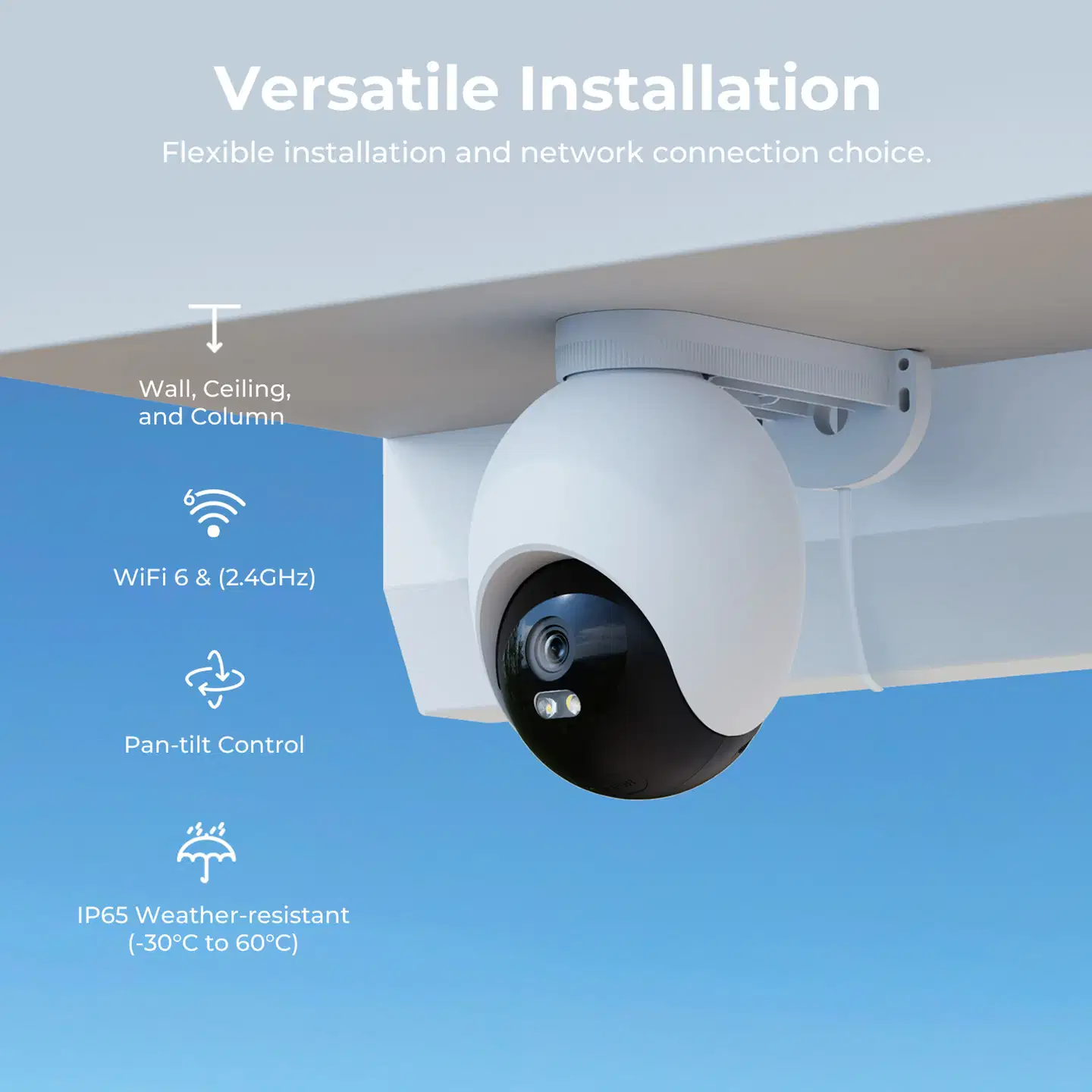 Imilab EC6 3K WiFi -valvontakamera ulkokäyttöön CMSXJ65A - 18