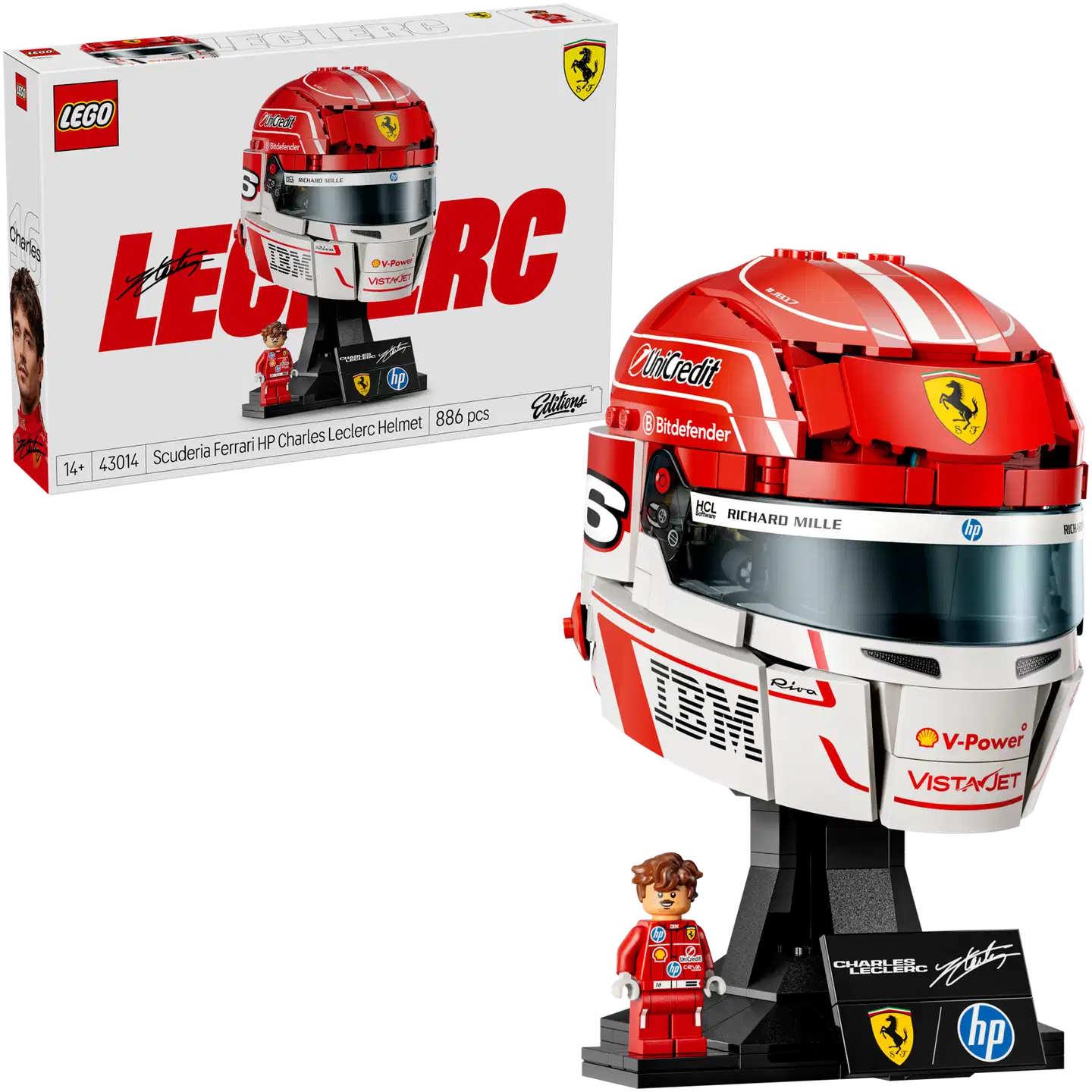LEGO® Editions Formula 1 43014 Scuderia Ferrari HP ‑kypärä – Charles Leclerc - 1