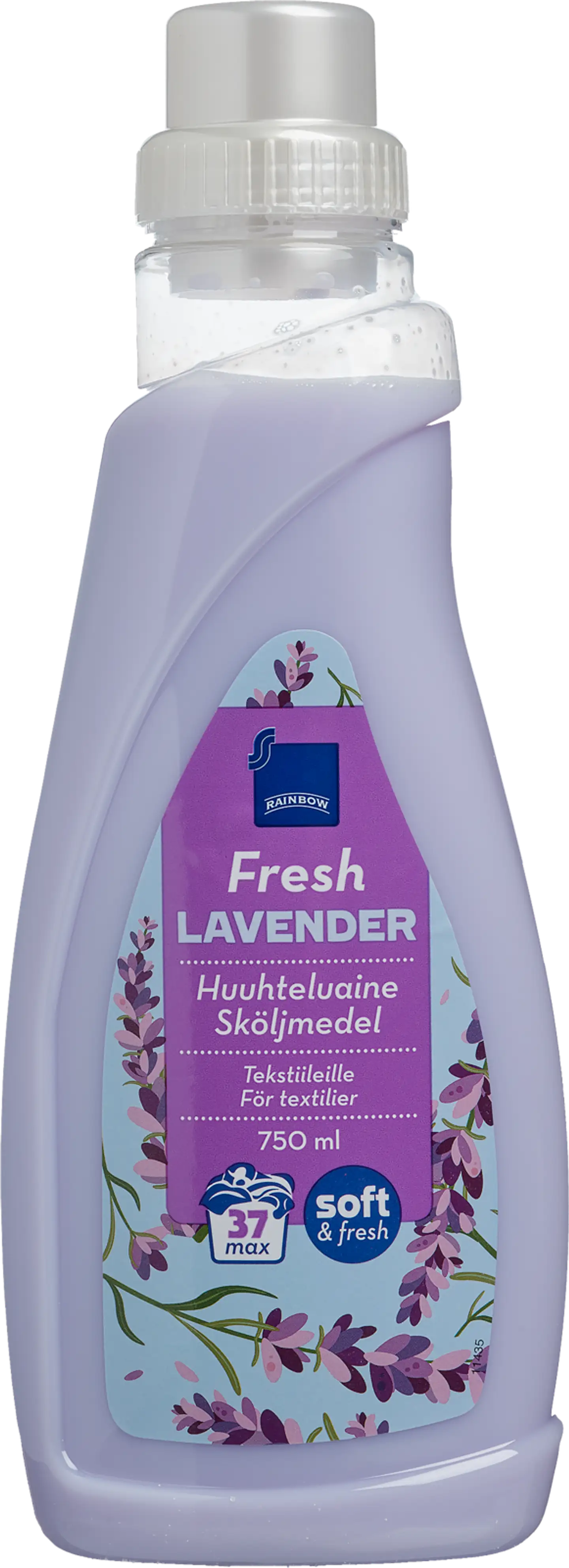 Rainbow 750ml Fresh Lavender tekstiilien huuhteluaine