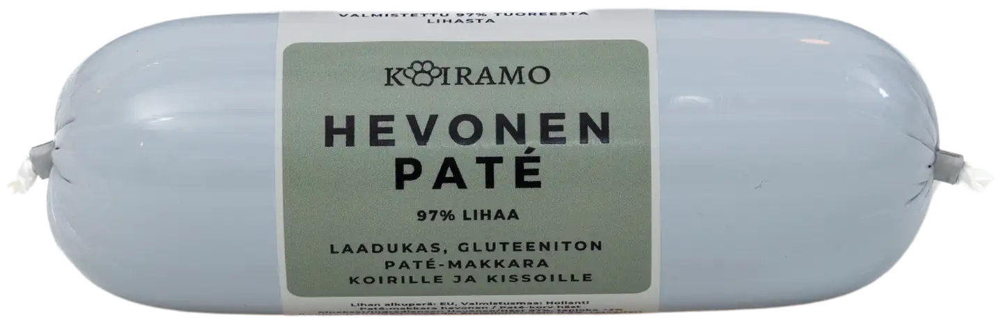 Koiramo Hevonen Paté-makkara gluteeniton 400g koiralle - 1