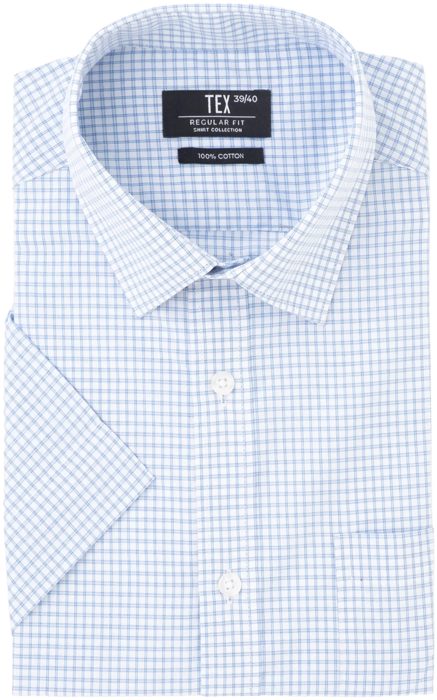 TEX miesten lyhythihainen kauluspaita I274798 - WHITE 1 - 3