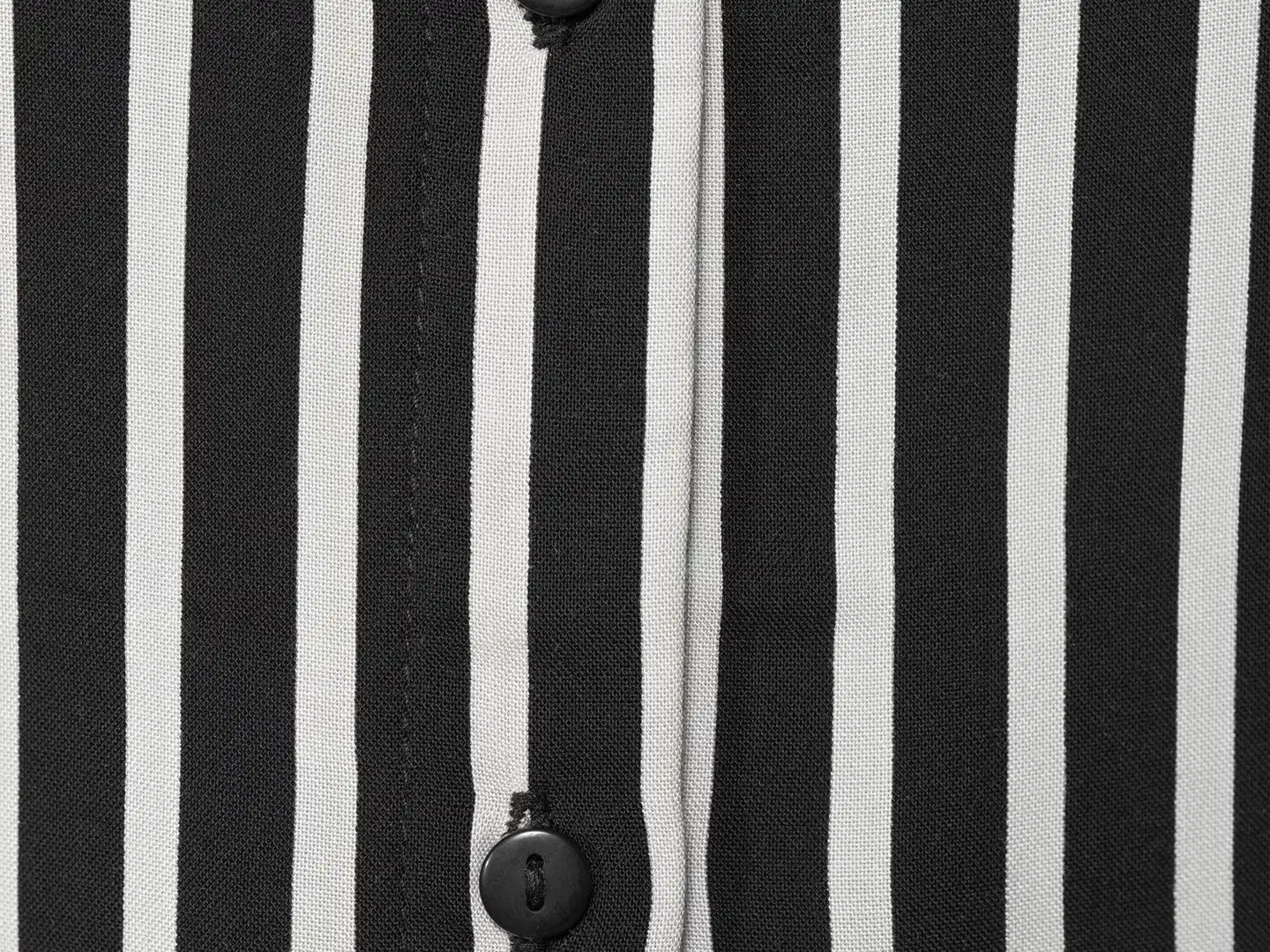 House naisten kauluspaita pitkä 228H260311 - Black white - 6