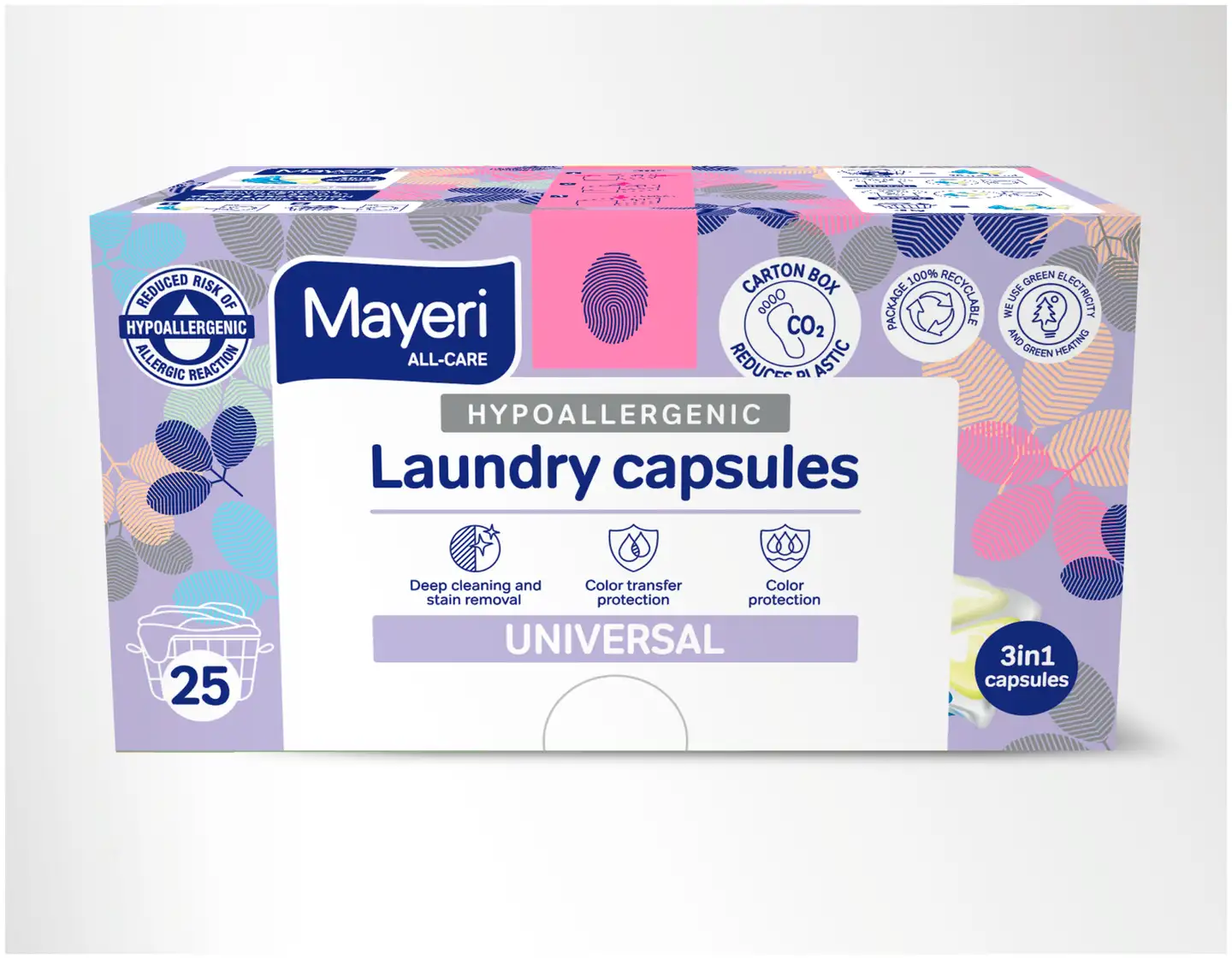 Mayeri All-Care Hypoallergenic universal pyykinpesukapseli 25 kpl