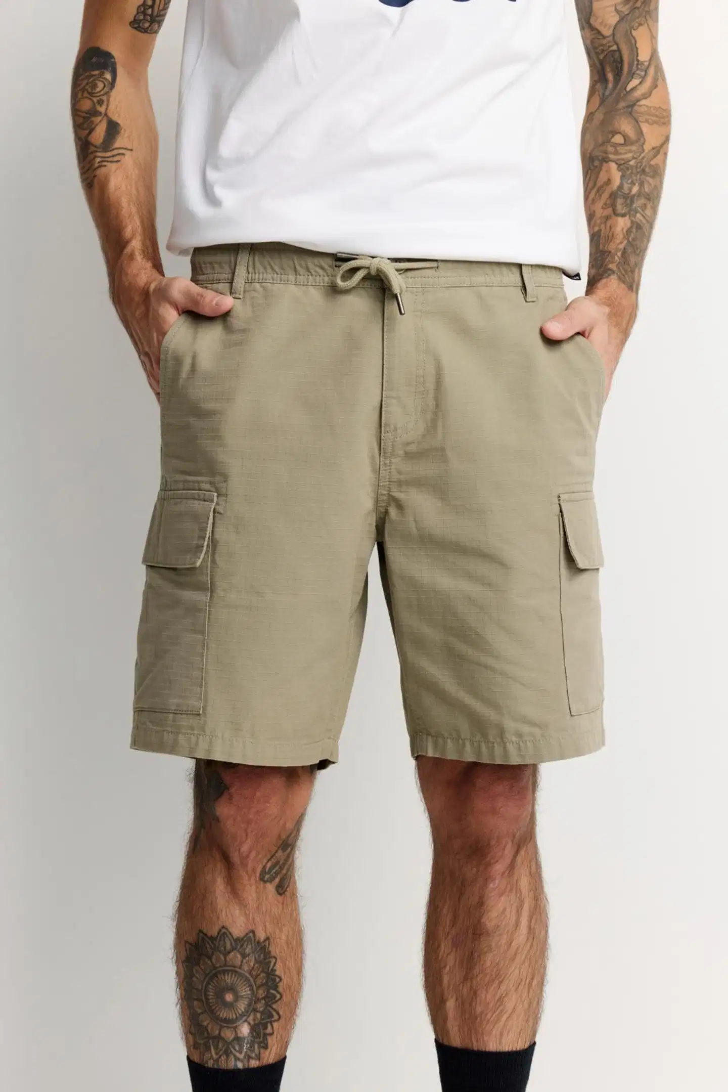 Finlayson miesten cargoshortsit ripstop - Green - 1