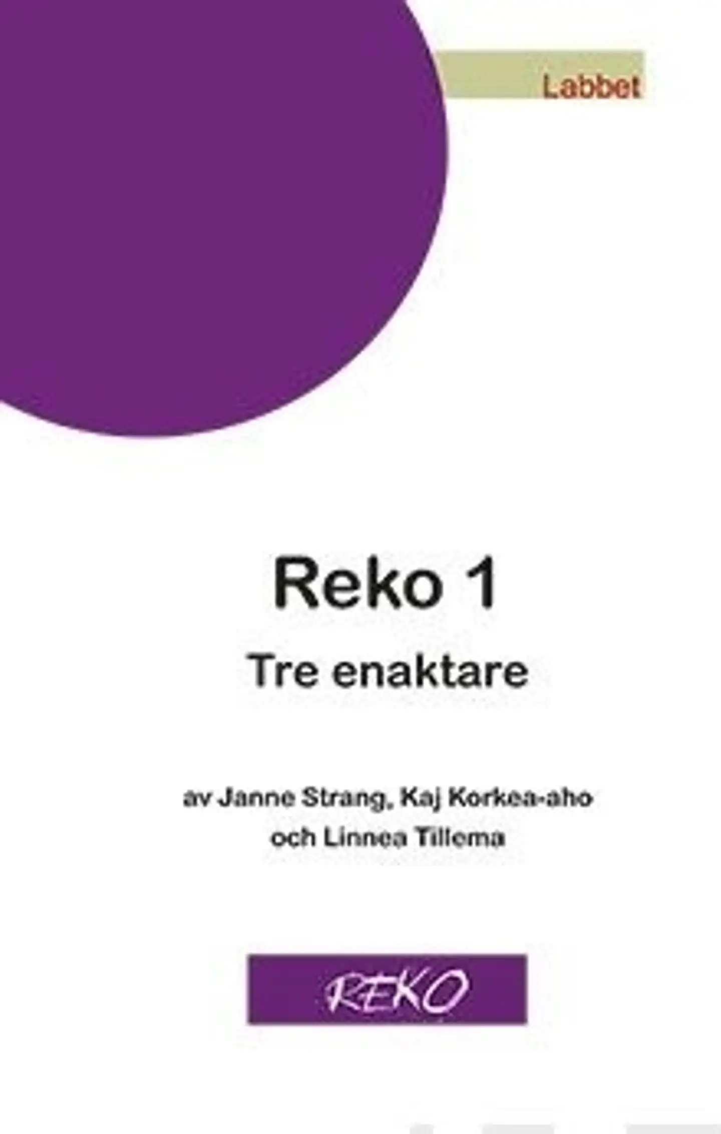 Strang, Reko 1 - Tre enaktare