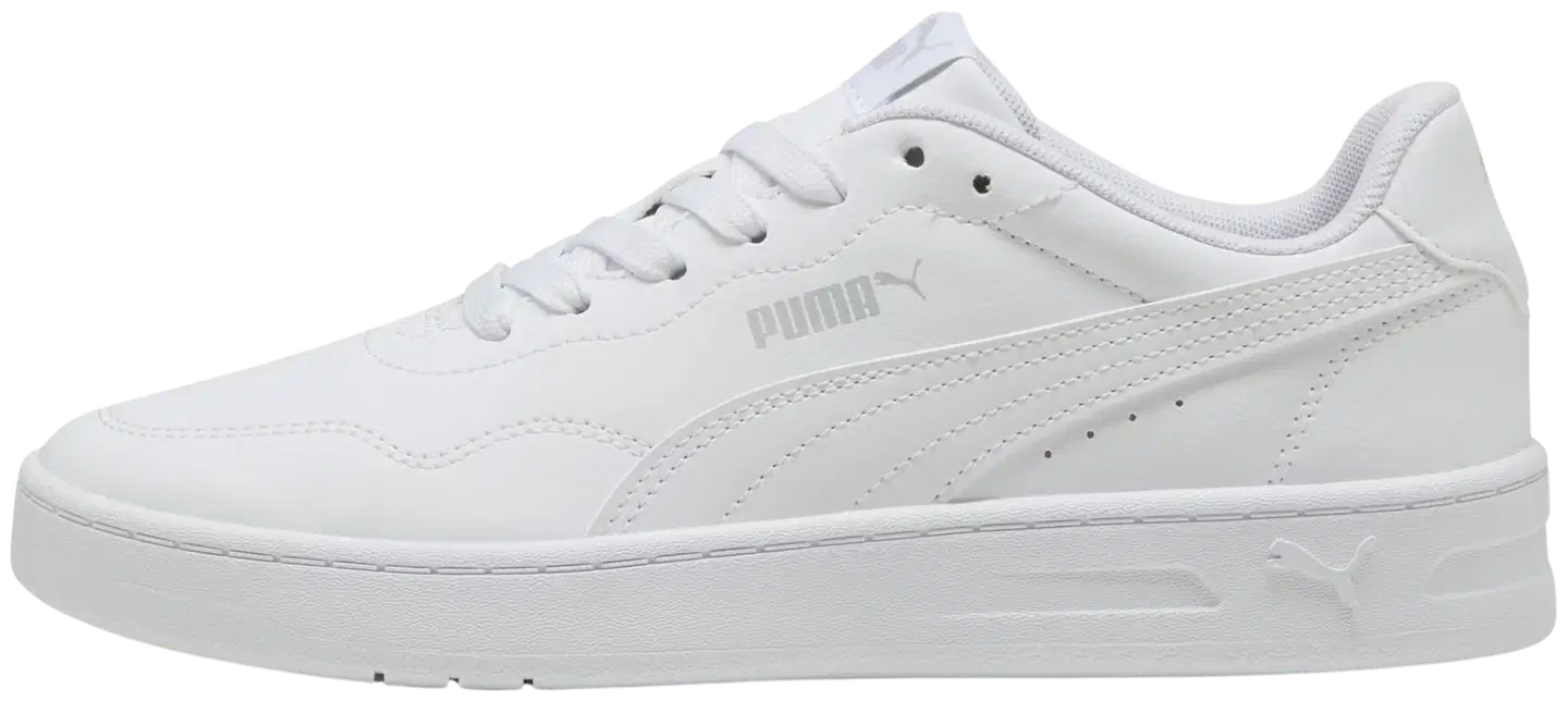 Puma naisten tennari Court Lally - White-White-Cool Light Gray - 1