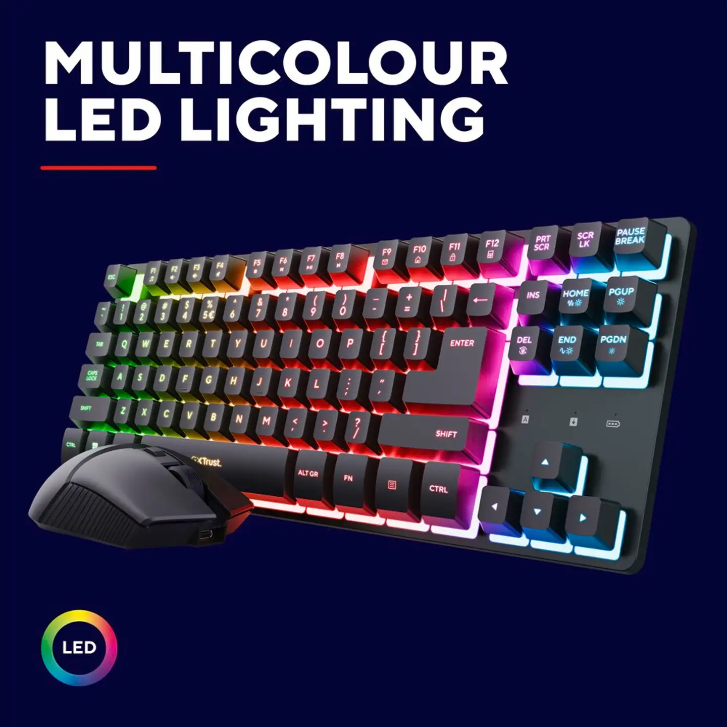 Trust Langaton pelinäppäimistö ja hiiri Thado - 6