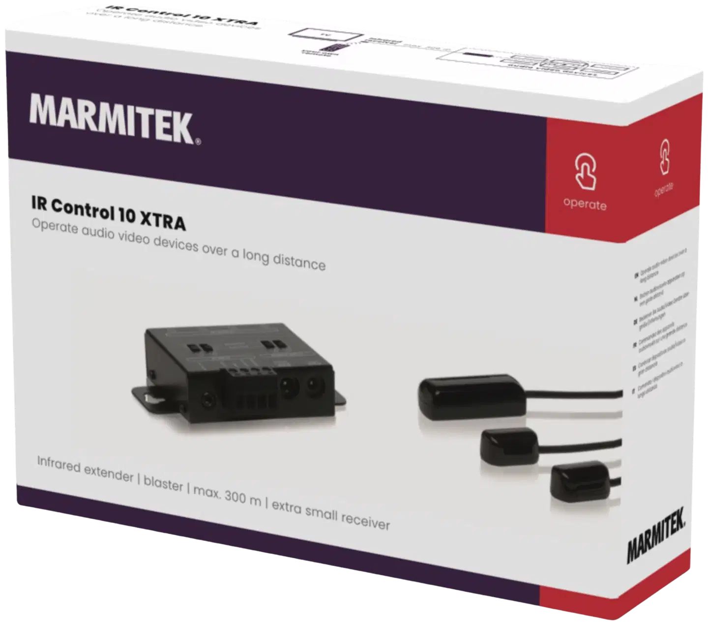 Marmitek Infrapunajatkaja IR Control 10 XTRA infrapunakaukosäätöjärjestelmä - 8