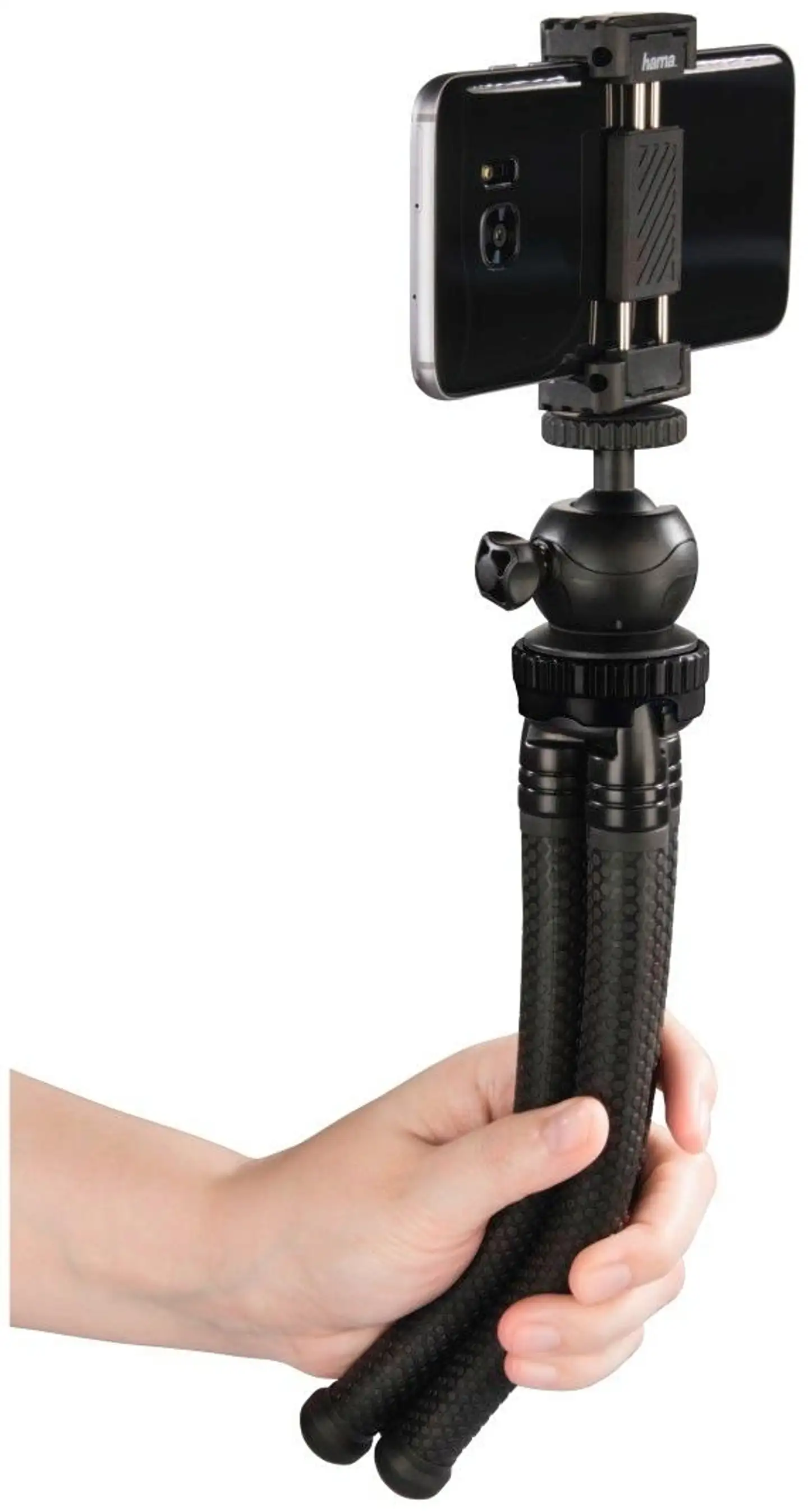 Hama FlexPro jalusta älypuhelimille, GoPro- ja digikameroille, 27cm musta - 5