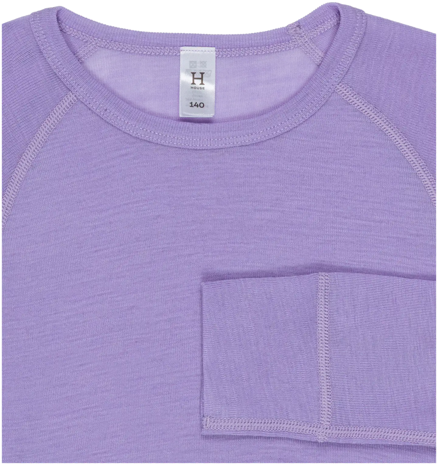 House lasten pitkähihainen aluspaita merinovillasekoitetta 230H332530 - 15-3817tcx lavender - 3