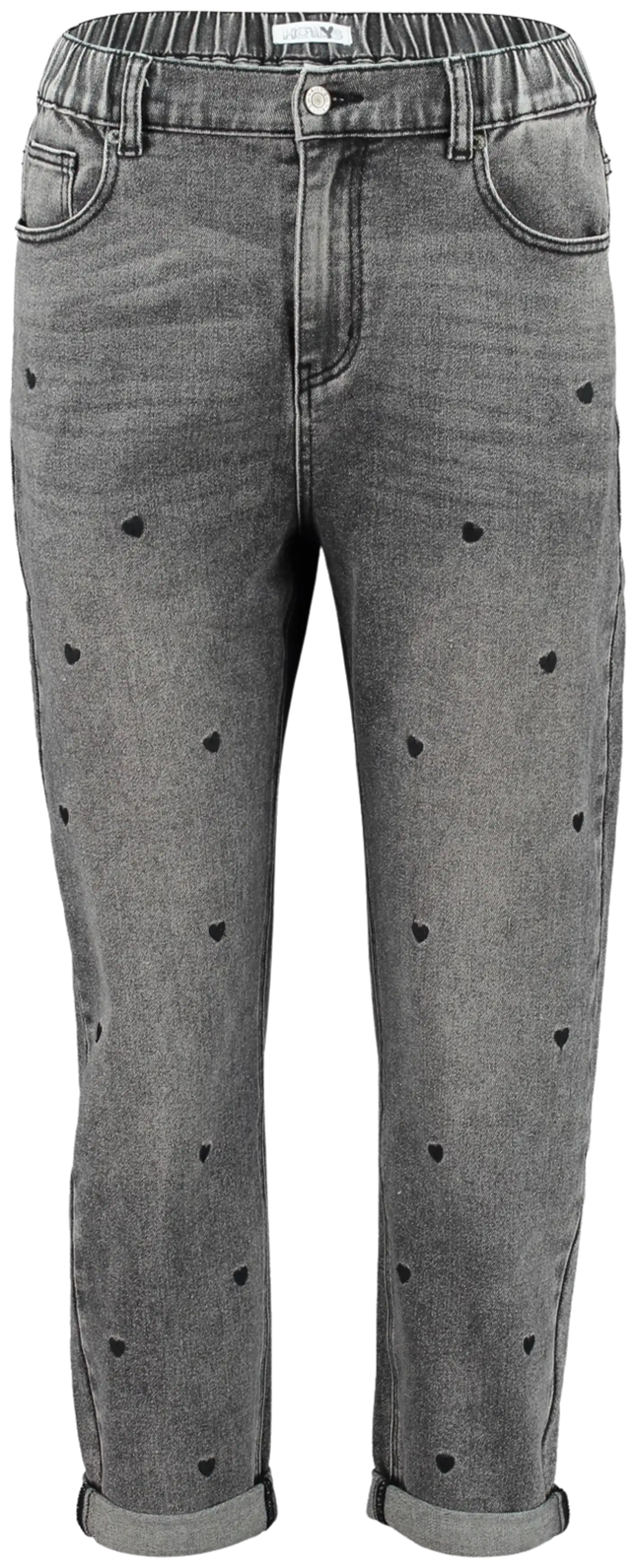 Hailys naisten farkut Mi44rell Heart - grey/black heart - 1