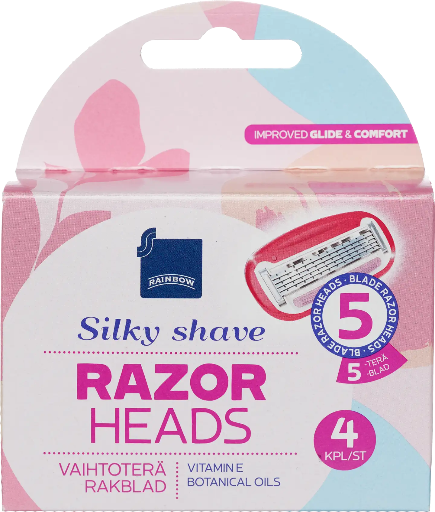 Rainbow 4kpl Silky Shave vaihtoterä 5-teräinen