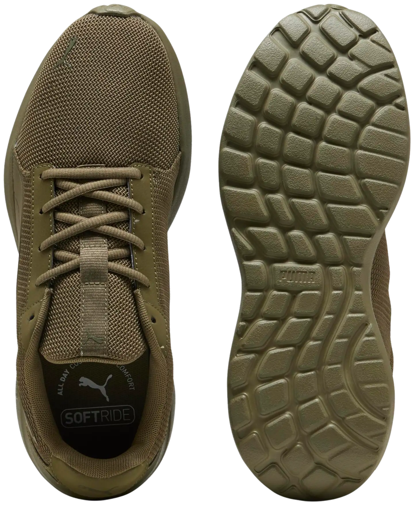 Puma miesten juoksukenkä Softride Cosmic LT - Puma olive-Puma olive - 4