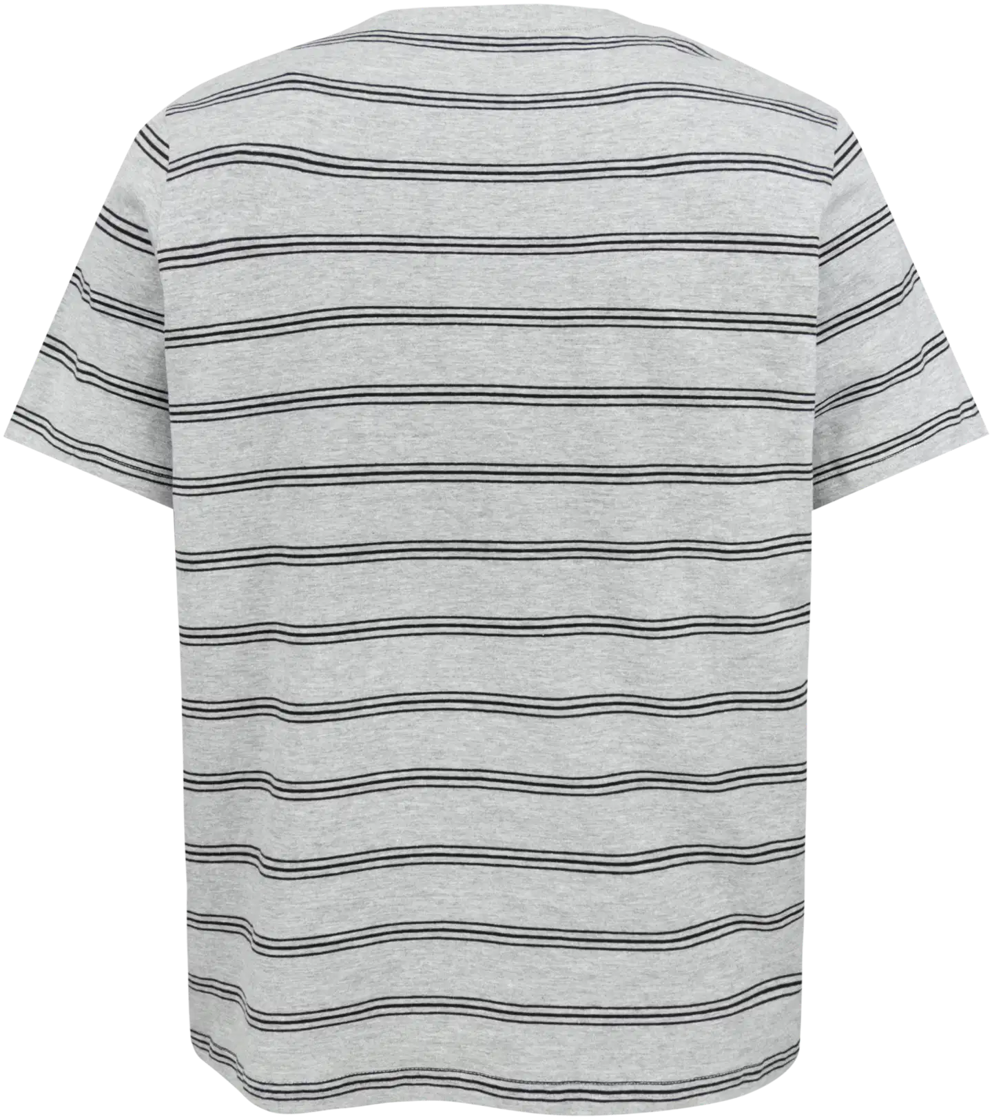 House miesten raidallinen t-paita 195H032607 - Grey melange w/black - 2