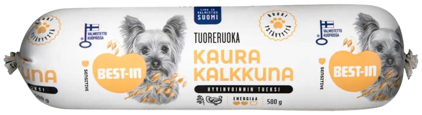 Best-In Kaura-Kalkkuna Koiran Tuoreruoka 500g - 1