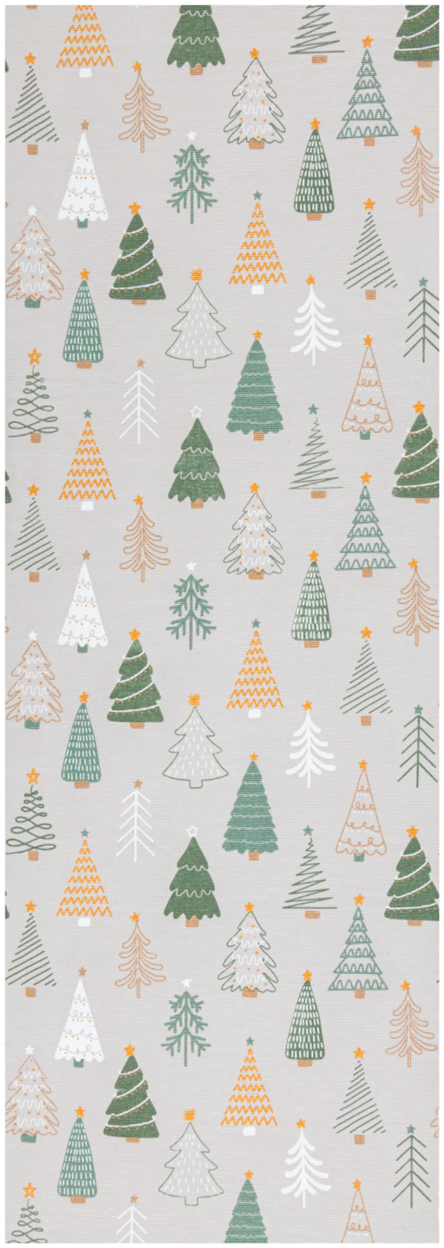 House kaitaliina Christmas trees 33x120 cm beige - 1