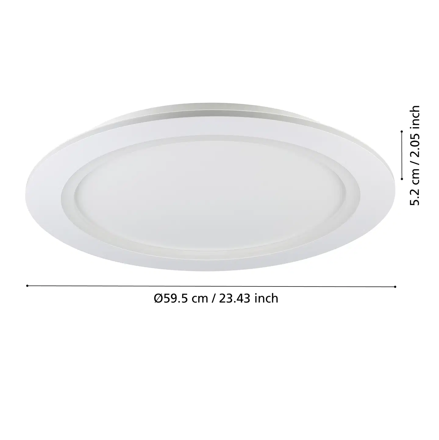 EGLO Kattovalaisin connect.z Padrogiano-z led 35W 59,5cm valkoinen - 5