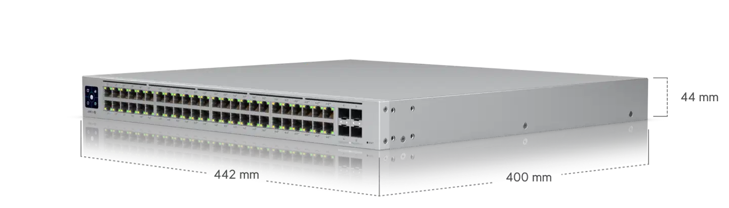 Ubiquiti 48-porttinen gigabit PoE -kytkin Layer 3 -ominaisuuksilla USW-PRO-48-POE - 8