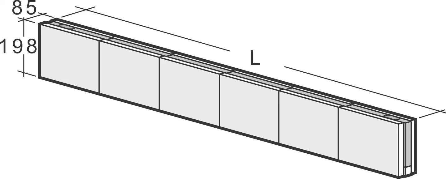 Kahi Väliseinäpalkki VHR4 1200x85x198 mm