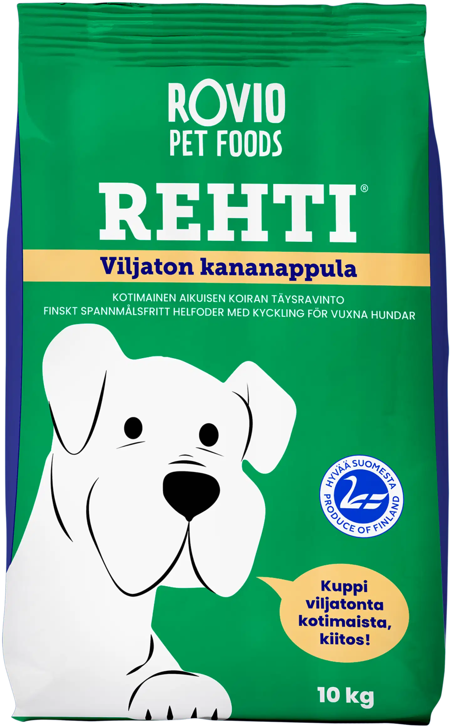 Rehti Viljaton Kana koiranruoka 10 kg