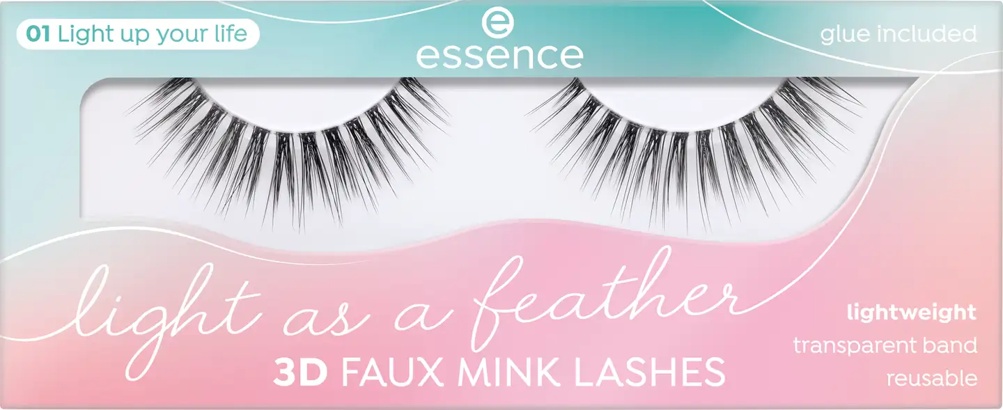 essence Light as a feather 3D faux mink lashes irtoripset - Light up your life - 2