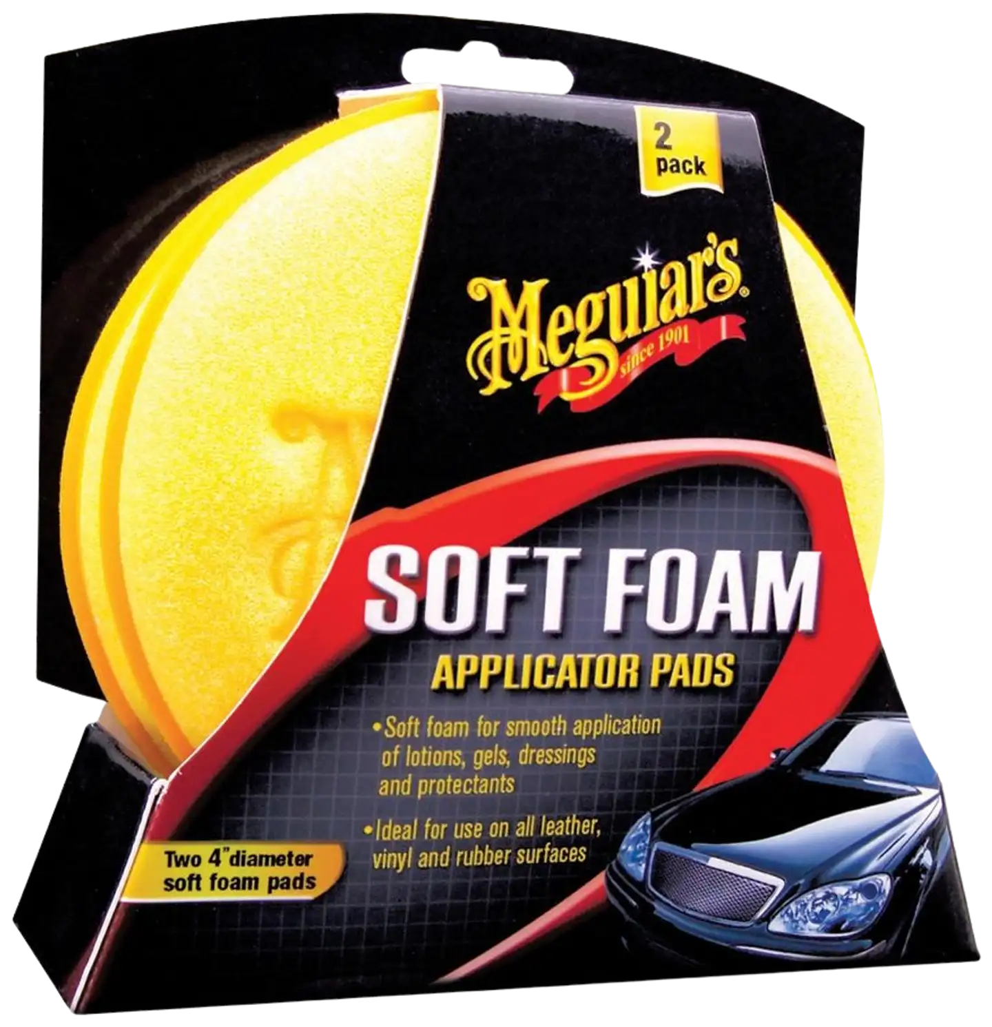 Meguiars soft foam applicator pads levitystyyny 2kpl