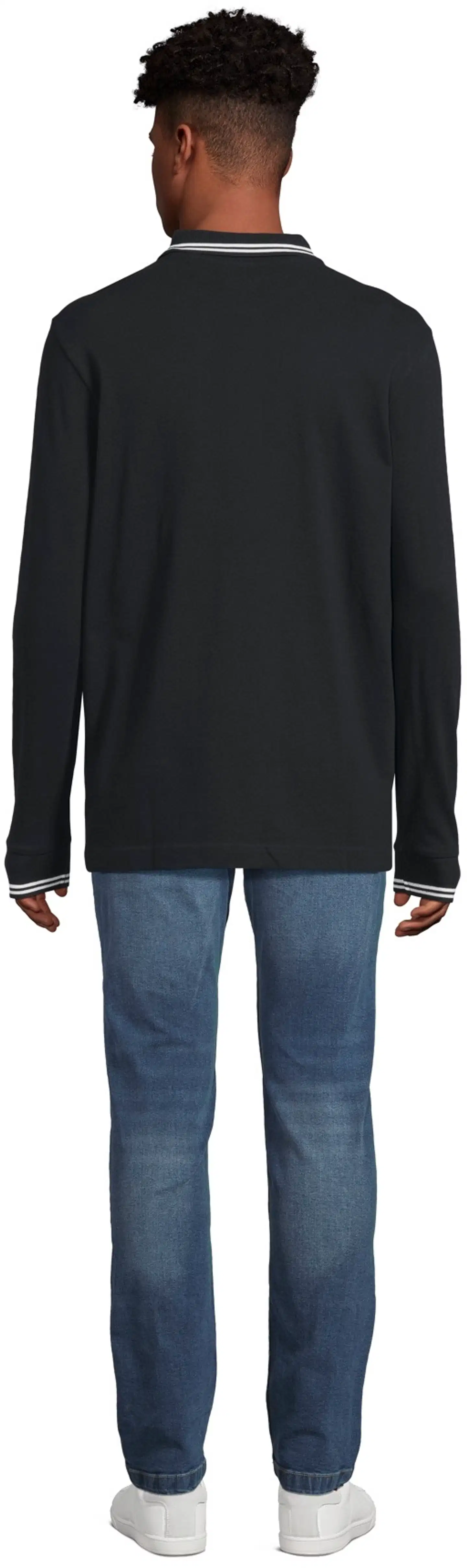 Kappa miesten pitkähihainen pikeepaita Logo Maltax 303RU90 - 005 black - 3