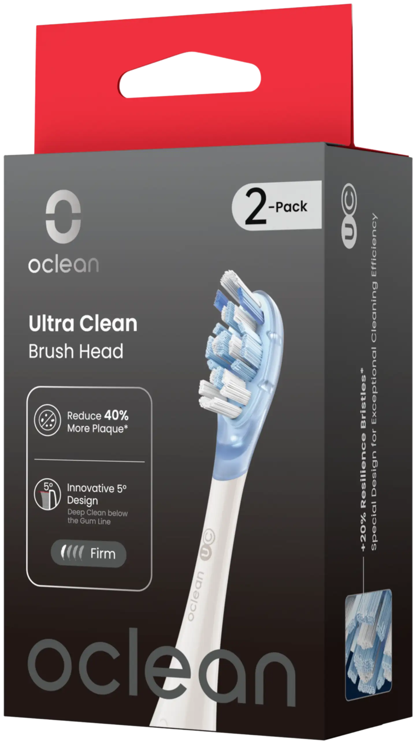 Oclean Ultra Clean harjaspää valkoinen 2 kpl C04000378 - 1