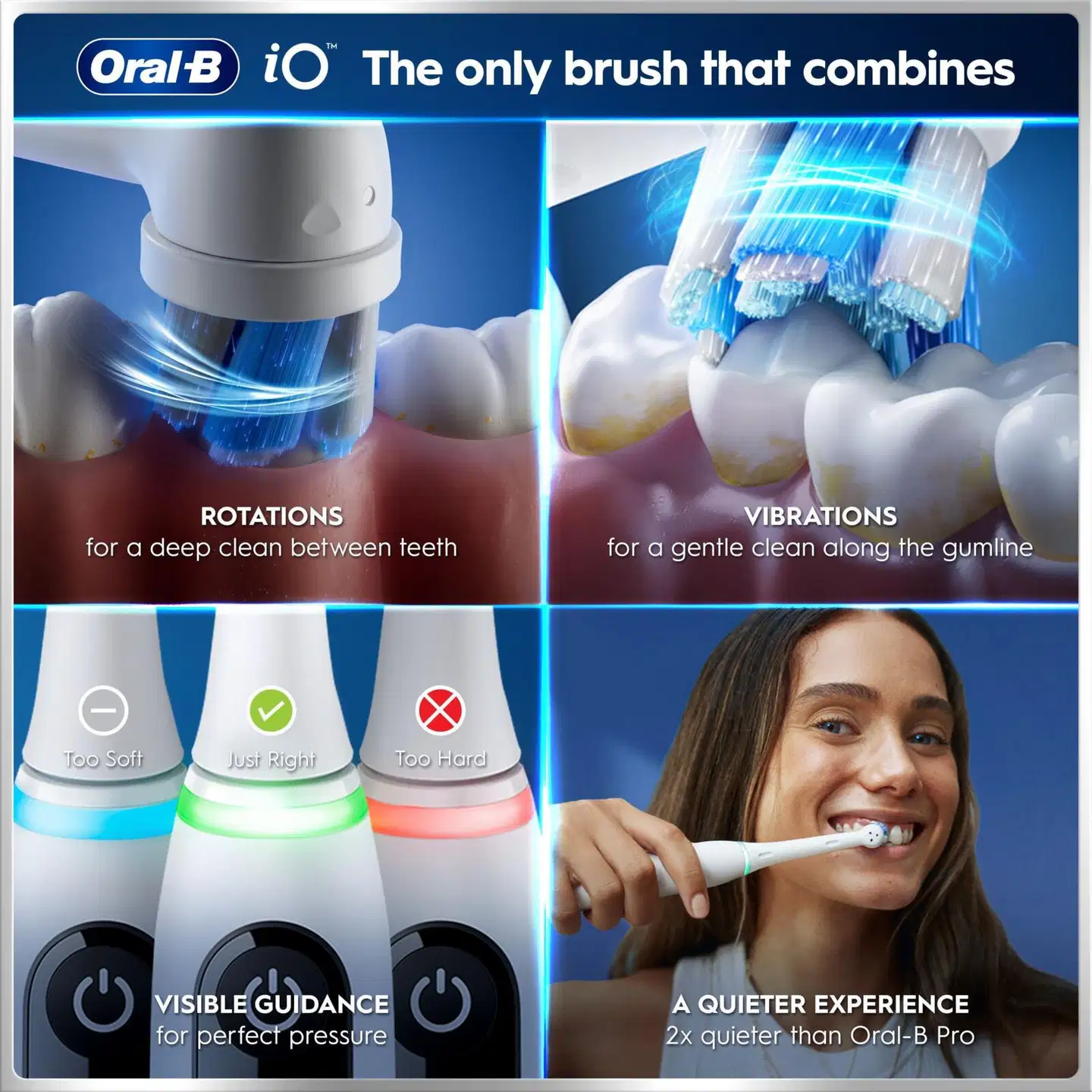 Oral-B iO6 White sähköhammasharja + matkakotelo + hammasharjateline + lisävaihtoharja - 7