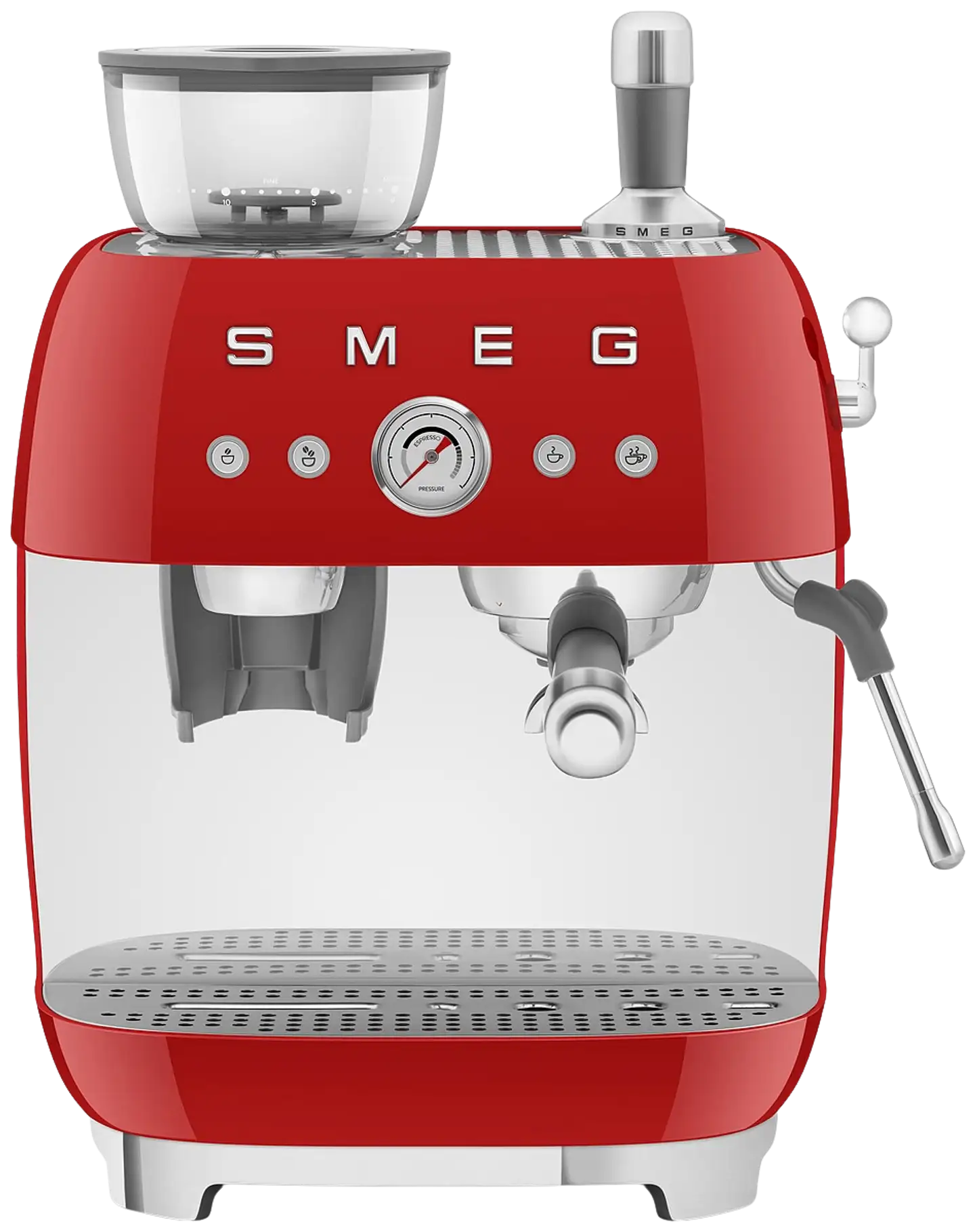Smeg espressokeitin myllyllä punainen EGF03RDEU - 1