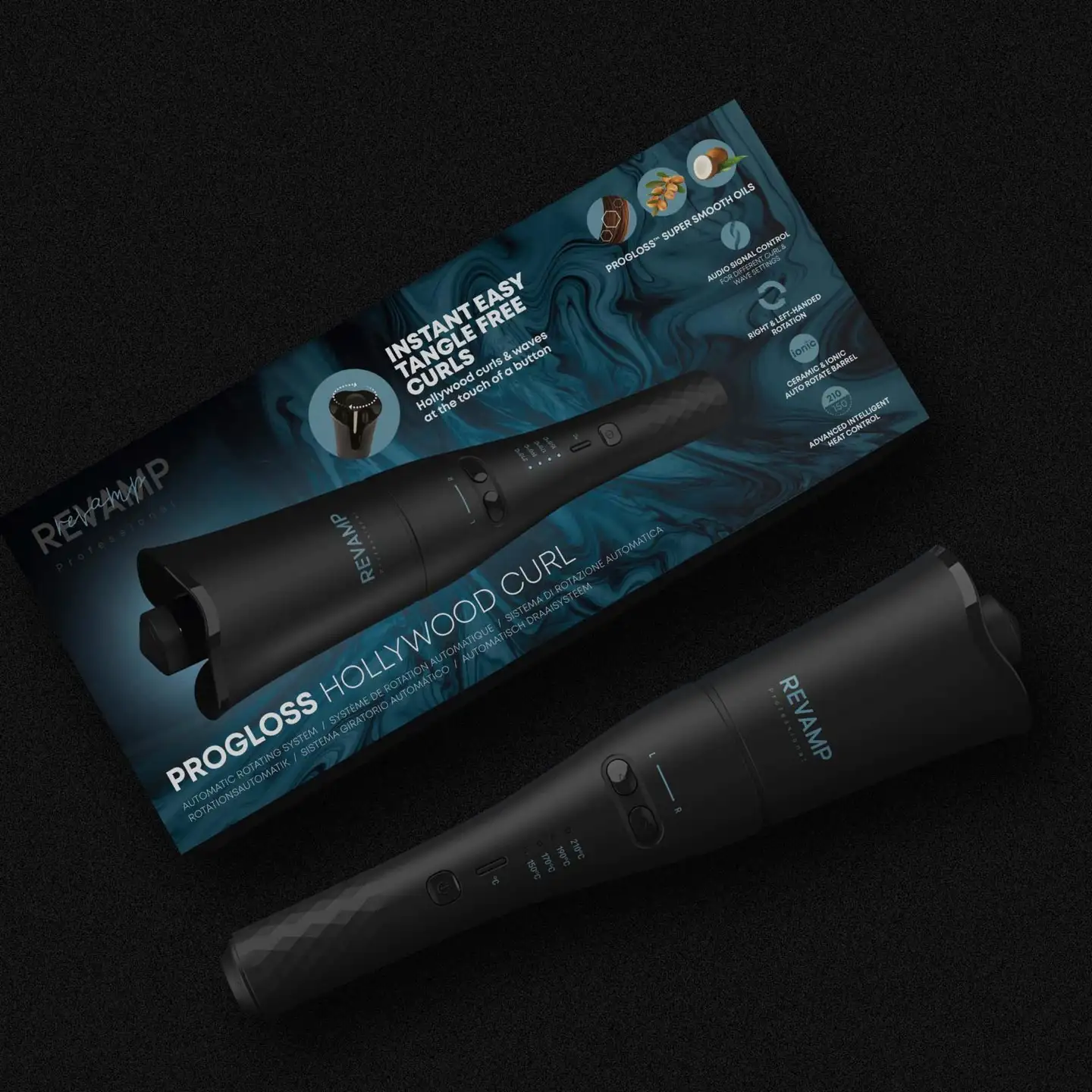 Revamp Progloss automaattikiharrin Hollywood Curl - 5