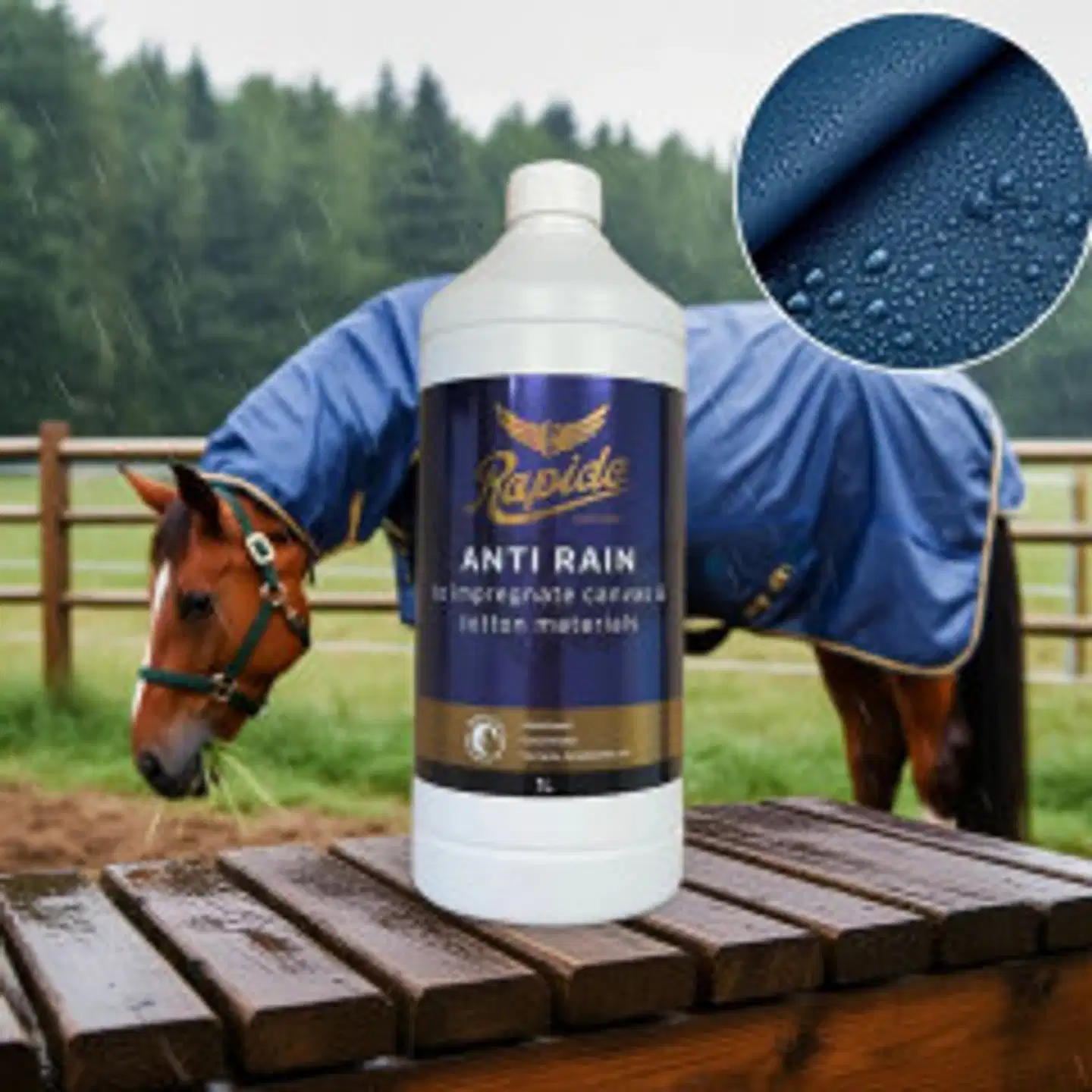 Rapide anti rain kylläste loimille ym. kangaspinnoille 1 l - 2