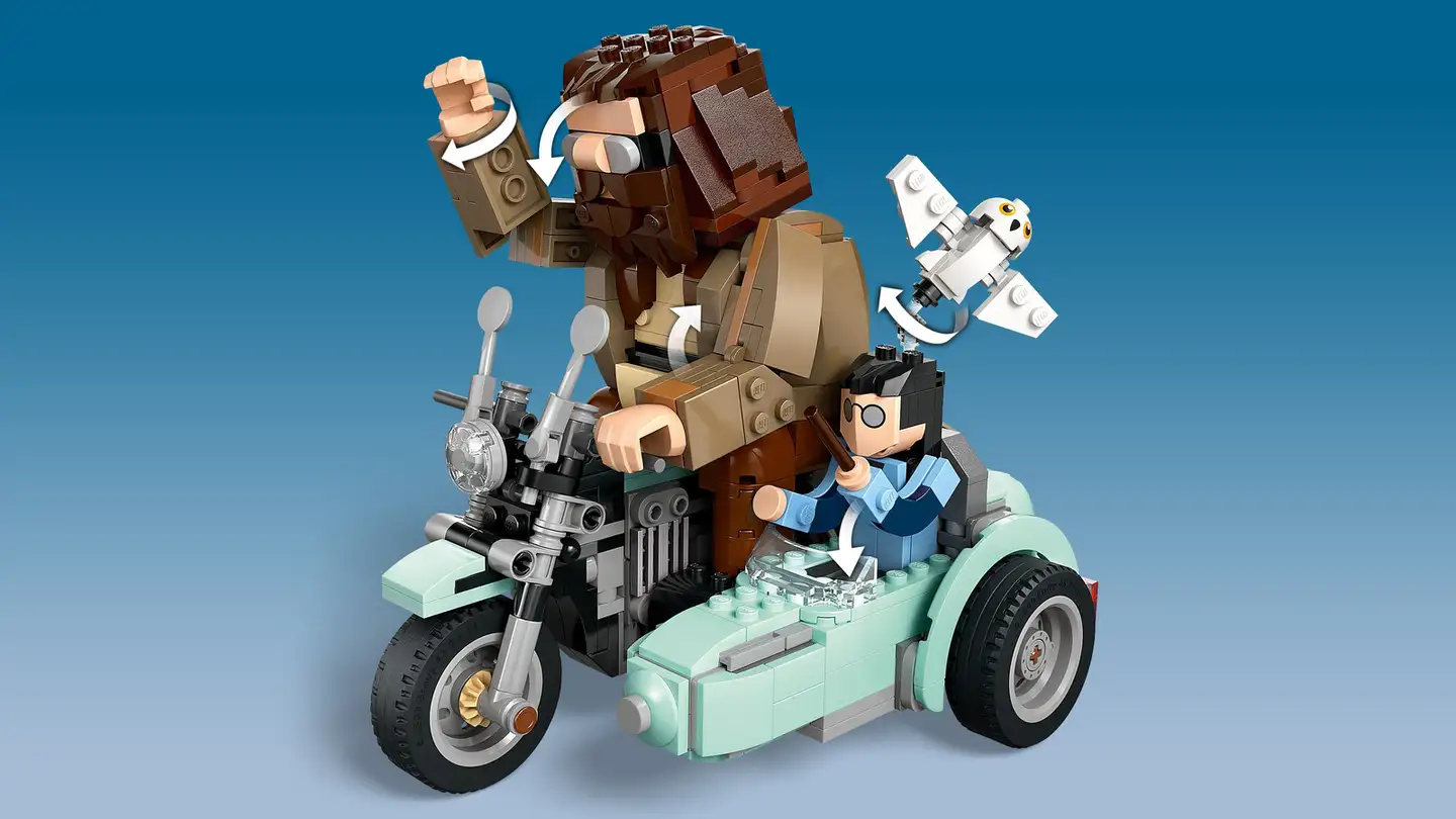 LEGO® Harry Potter TM 76443 Hagrid™ ja Harry moottoripyöräajelulla - 8