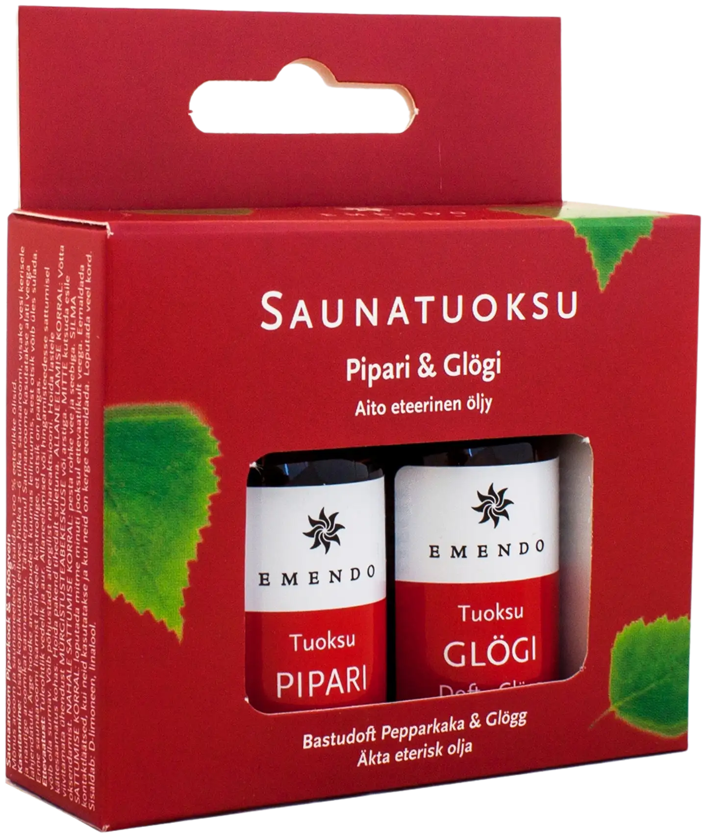 Emendo 2 x 10 ml Saunasarja joulu Pipari & Glögi - 1