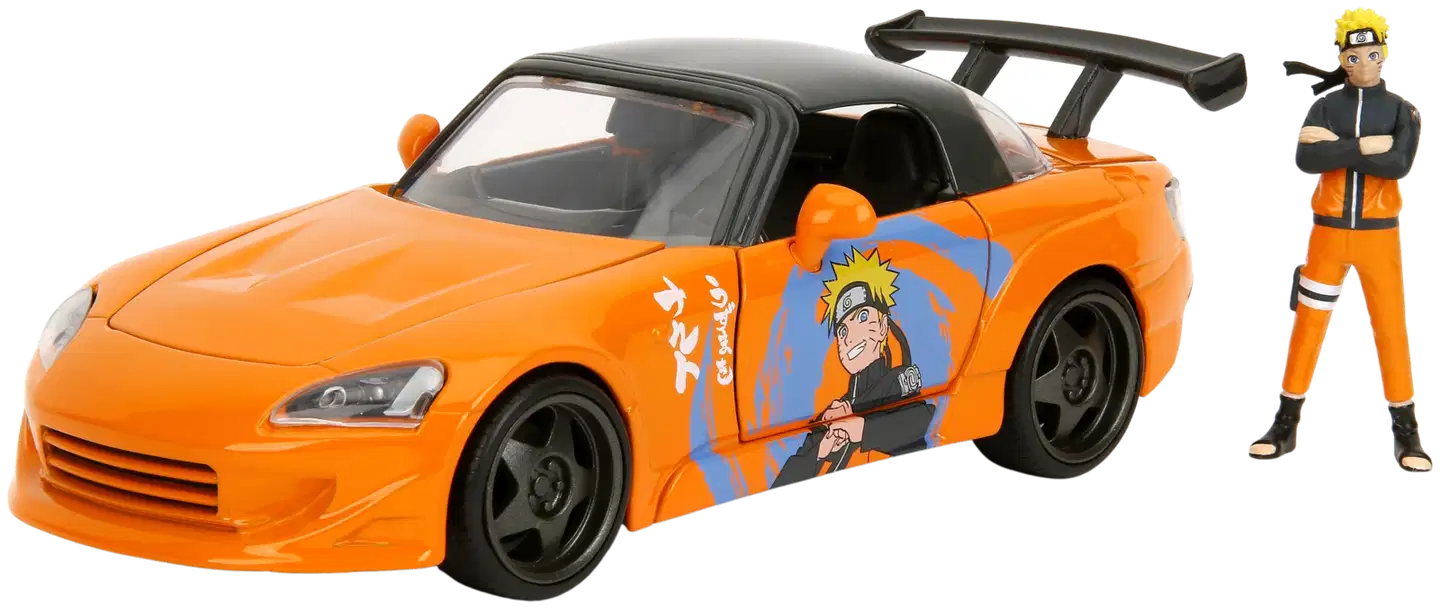 Jada Naruto Shippuden: Naruto ja 2001 Honda S2000, 20 cm, 1:24, die-cast - 13