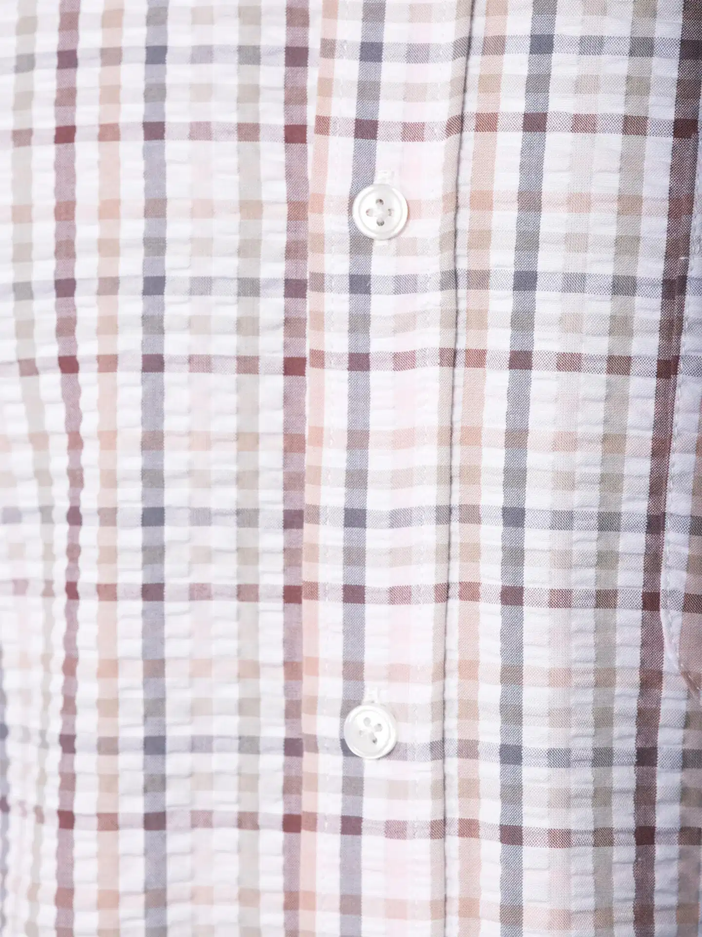 House miesten ruudullinen kesäpaita 194H152618 - Marron check - 5