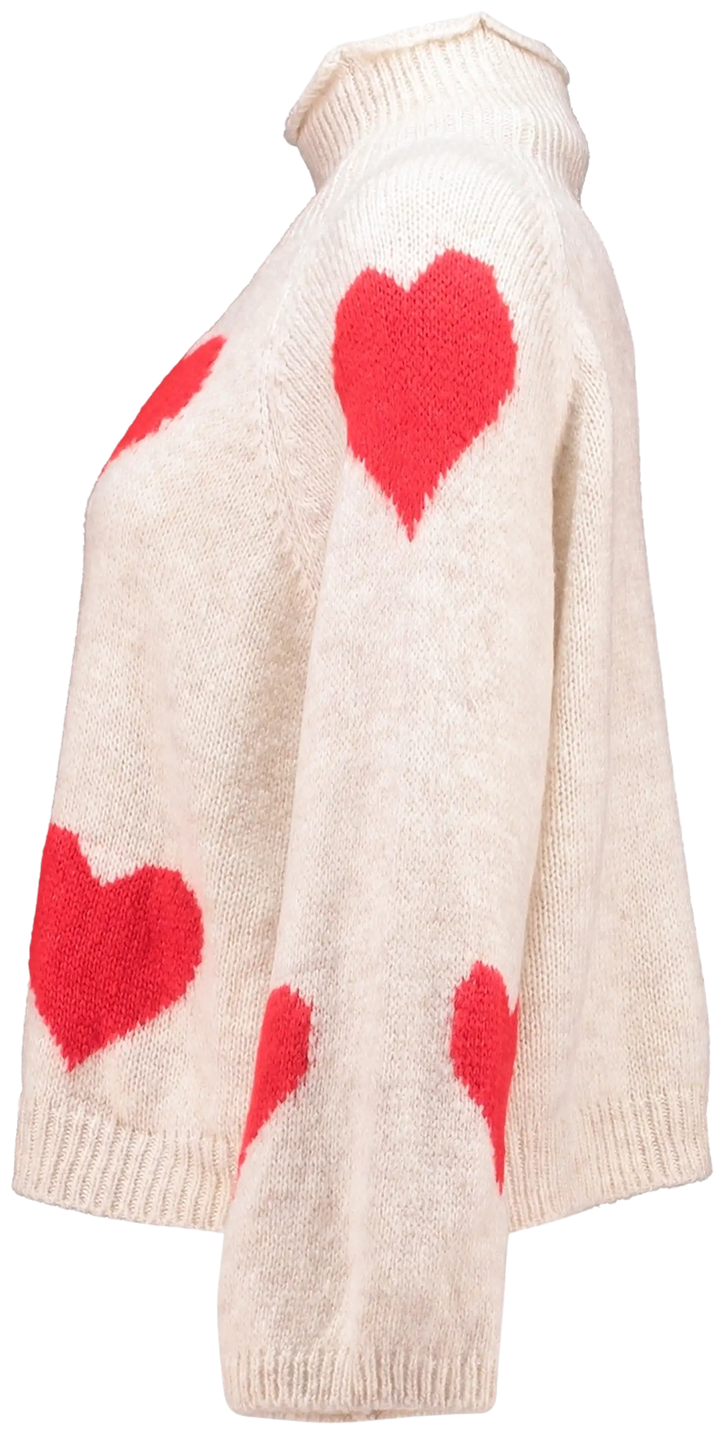 Hailys naisten neule Ve44da UNF-5047 - beige/red heart - 2