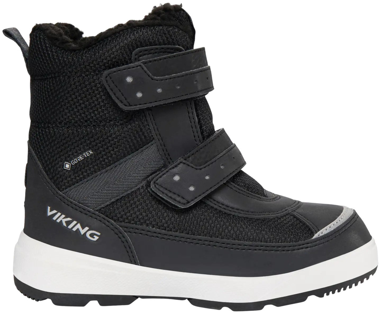 Viking lasten vedenpitävä Gore-Tex talvikenkä Play Reflex - Reflective/Black - 1