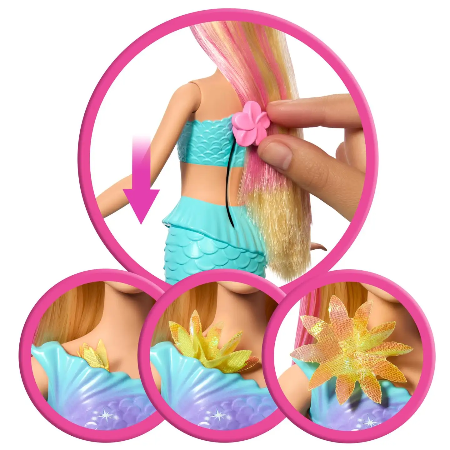Barbie Blooming Mermaid -Nukke Lila - 8